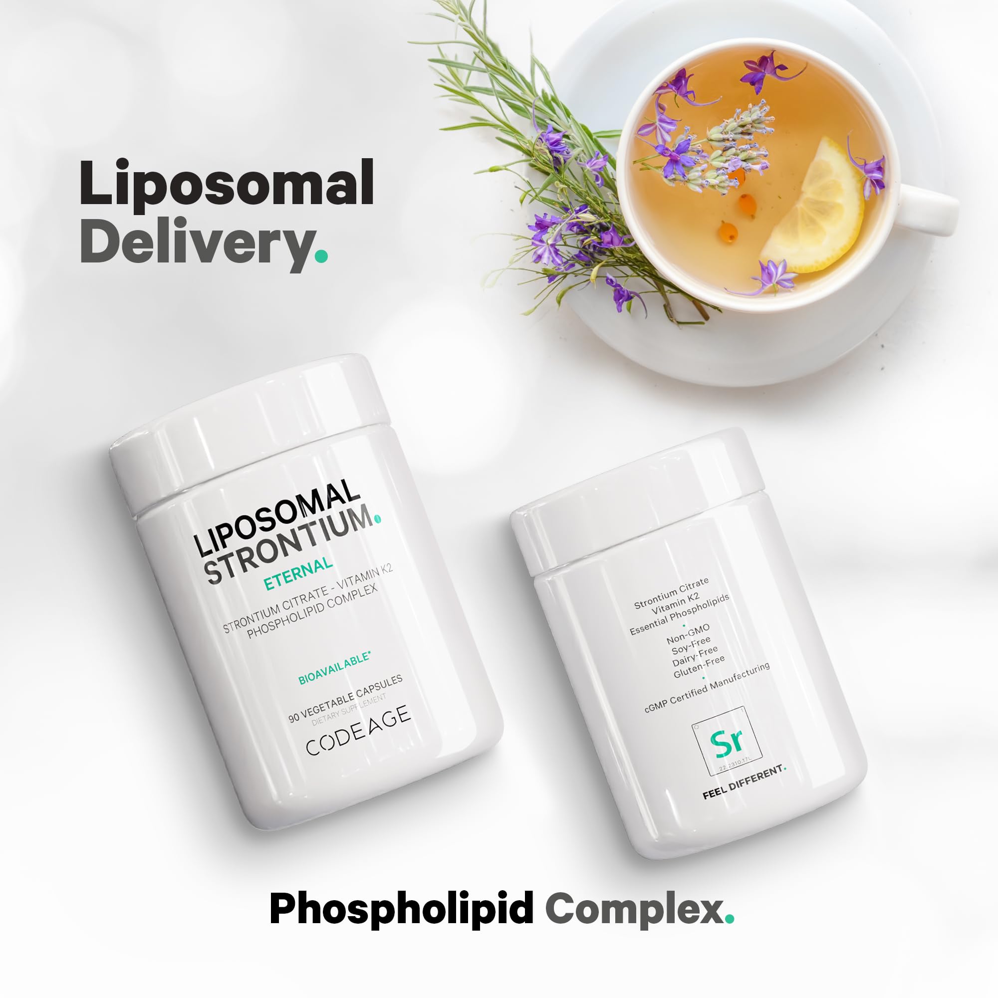Foto 6 pulgar | Suplemento De Estroncio Liposomal Codeage 90 Cápsulas - Venta Internacional.