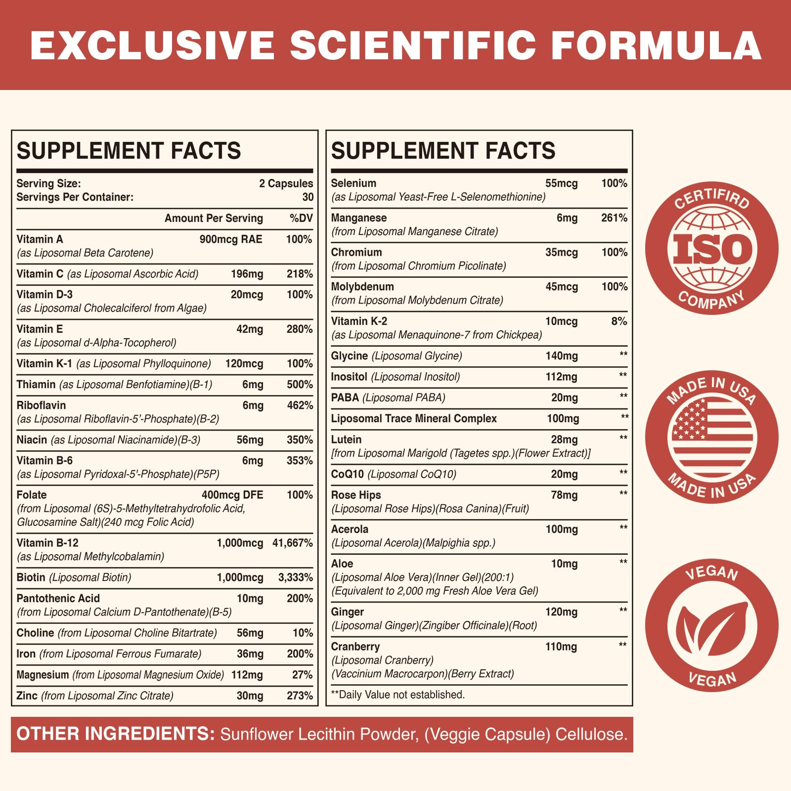 Foto 8 pulgar | Suplemento Multivitamínico Liposomal Sambugra Para Mujeres, 50 O Más De 120 Cápsulas - Venta Internacional.