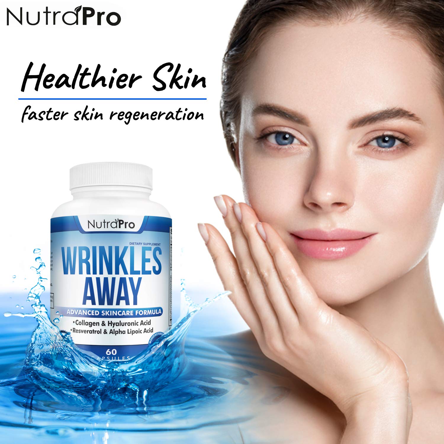 Foto 3 pulgar | Suplemento Nutrapro Para Piel Antiarrugas Y Sin Edad Con Colágeno - Venta Internacional.