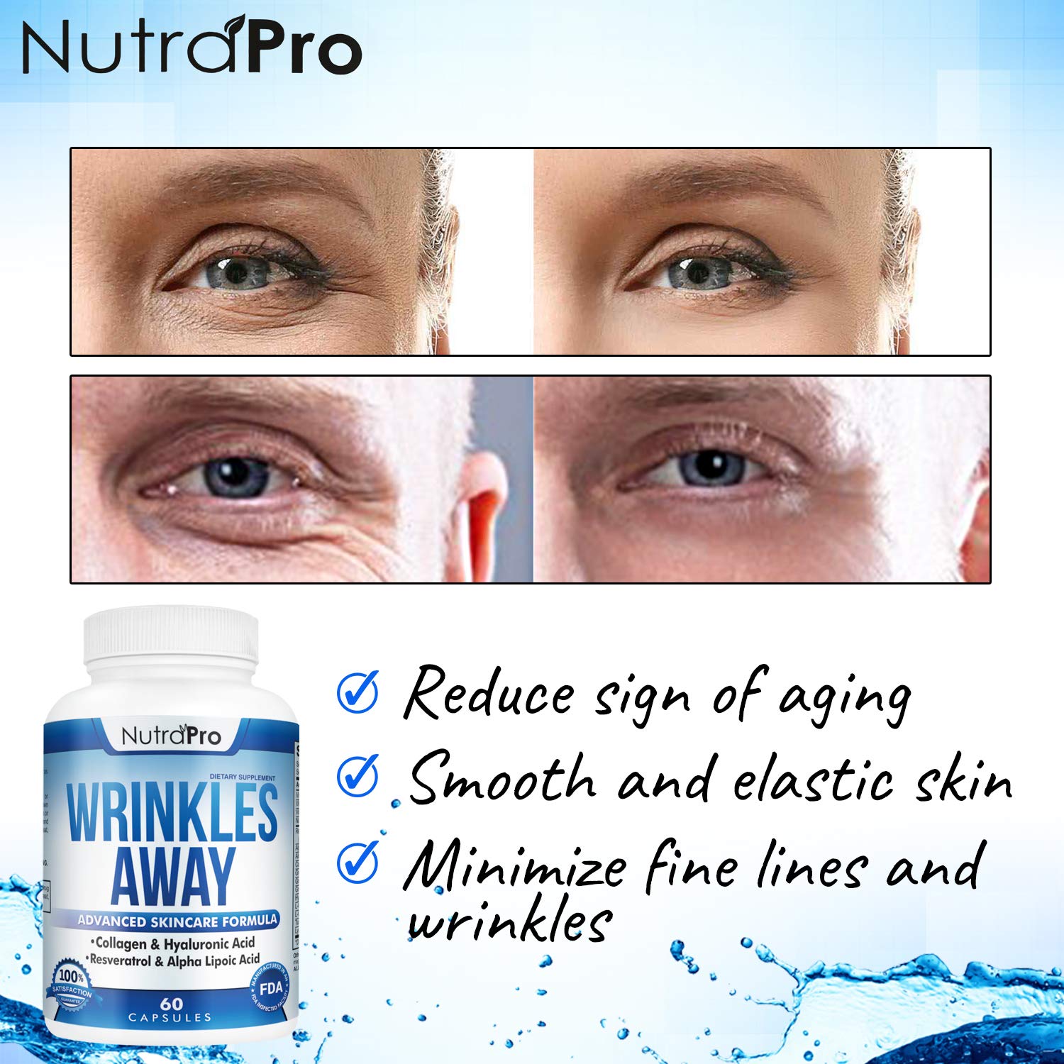 Foto 4 pulgar | Suplemento Nutrapro Para Piel Antiarrugas Y Sin Edad Con Colágeno - Venta Internacional.