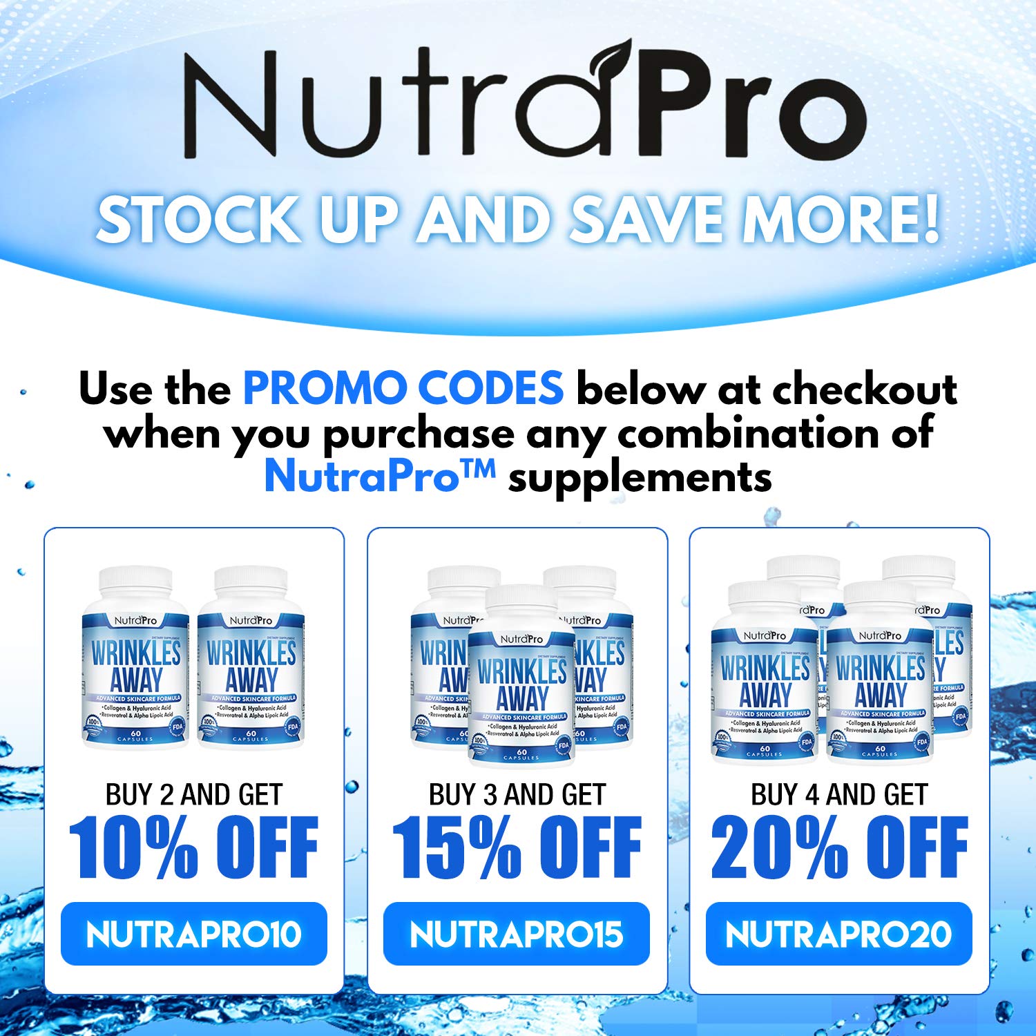 Foto 7 pulgar | Suplemento Nutrapro Para Piel Antiarrugas Y Sin Edad Con Colágeno - Venta Internacional.