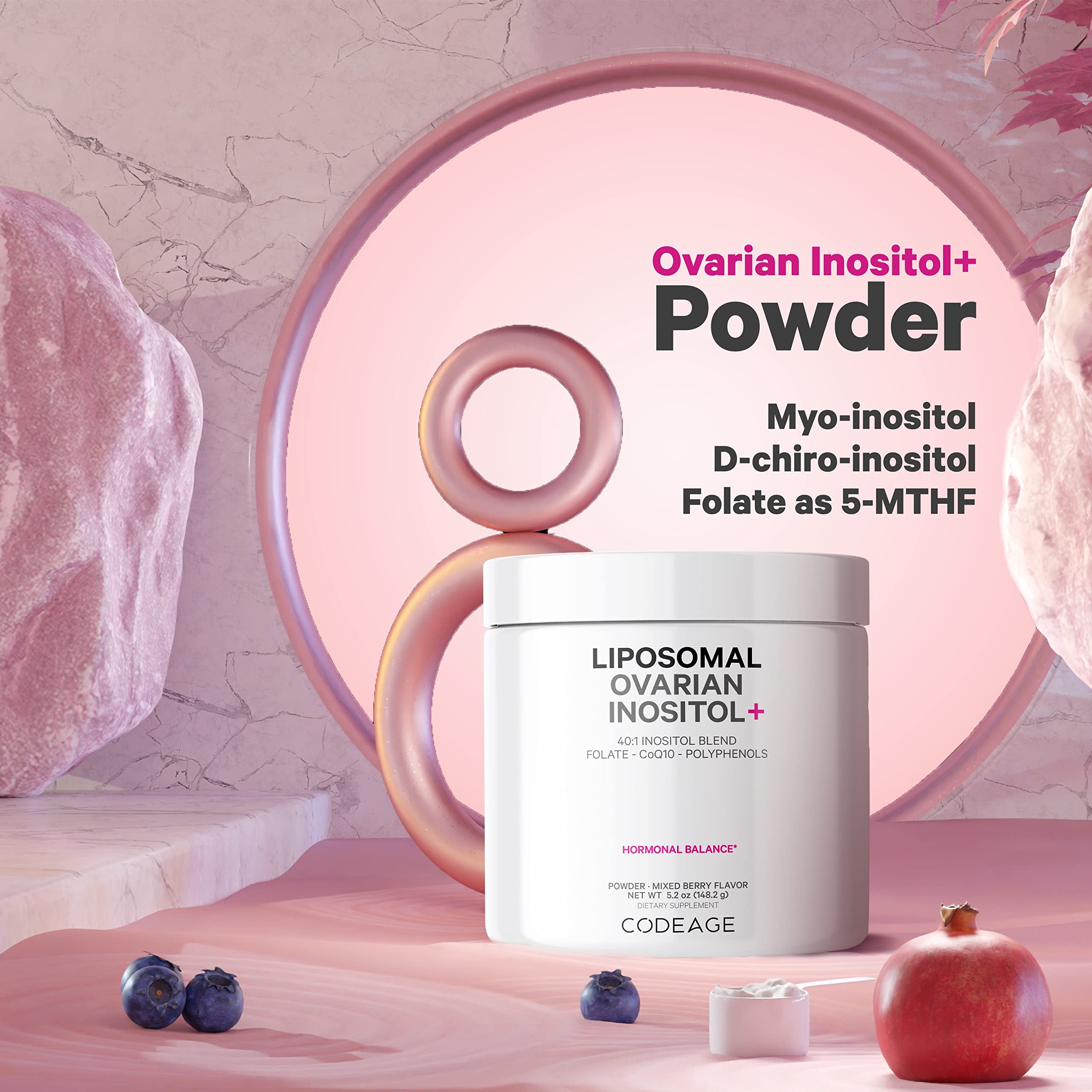 Foto 4 pulgar | Suplemento de Inositol Ovárico Liposomal Codeage en Polvo 60s - Venta Internacional