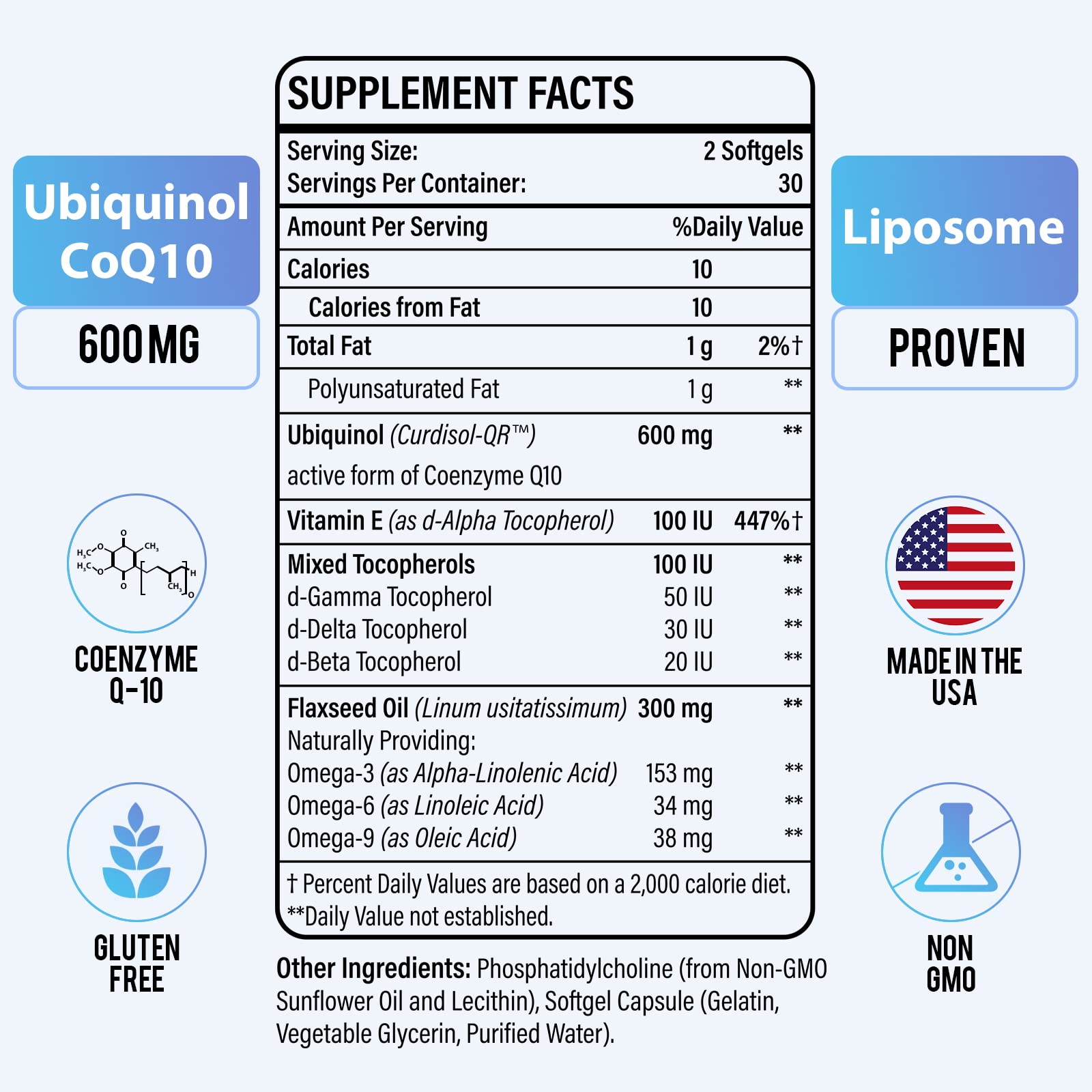 Foto 3 pulgar | Suplemento De Coq10 Vitablosom Liposomal 600 Mg Softgel X60 - Venta Internacional.