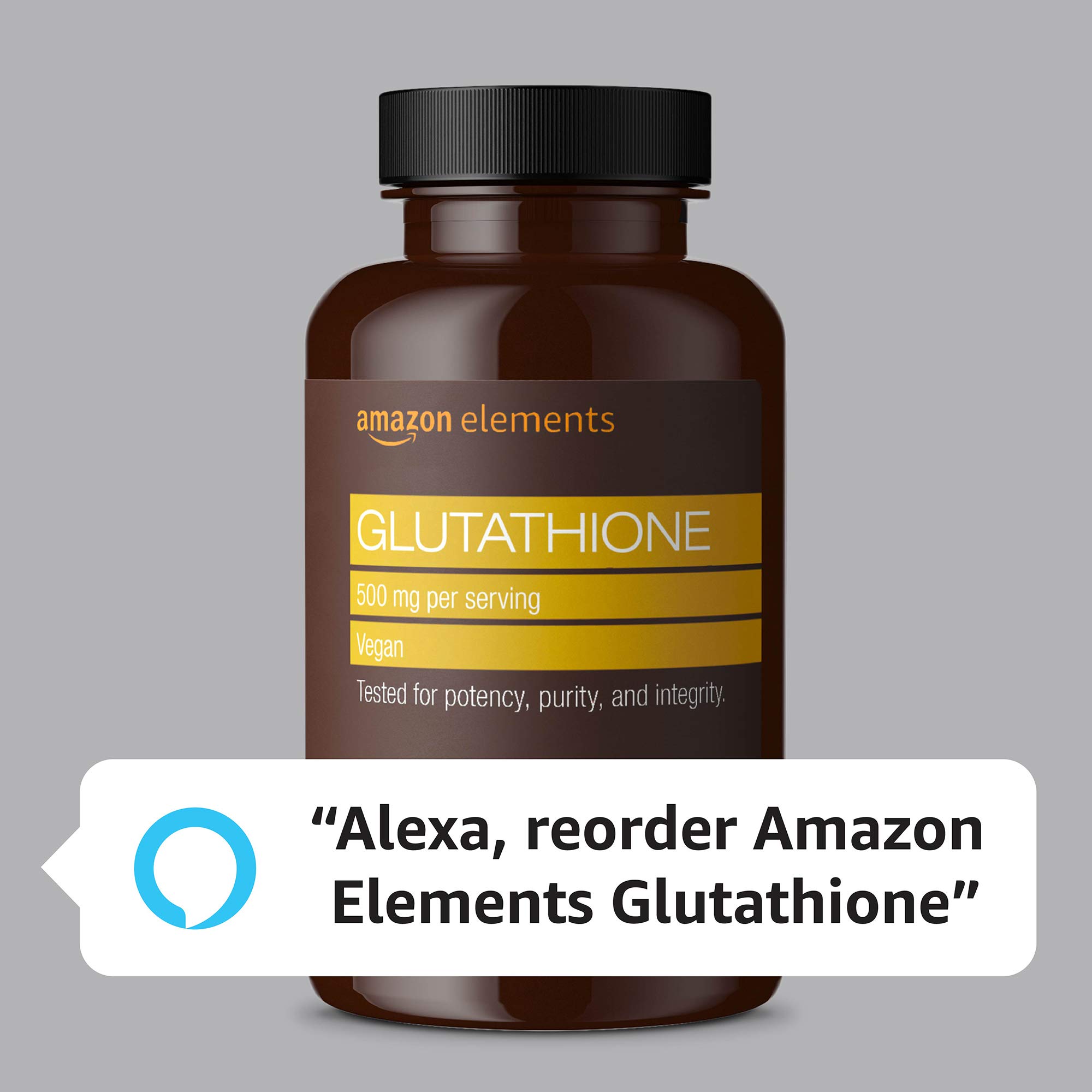 Foto 5 pulgar | Suplemento Amazon Elements De Glutatión 500 Mg 60 Cápsulas - Venta Internacional.