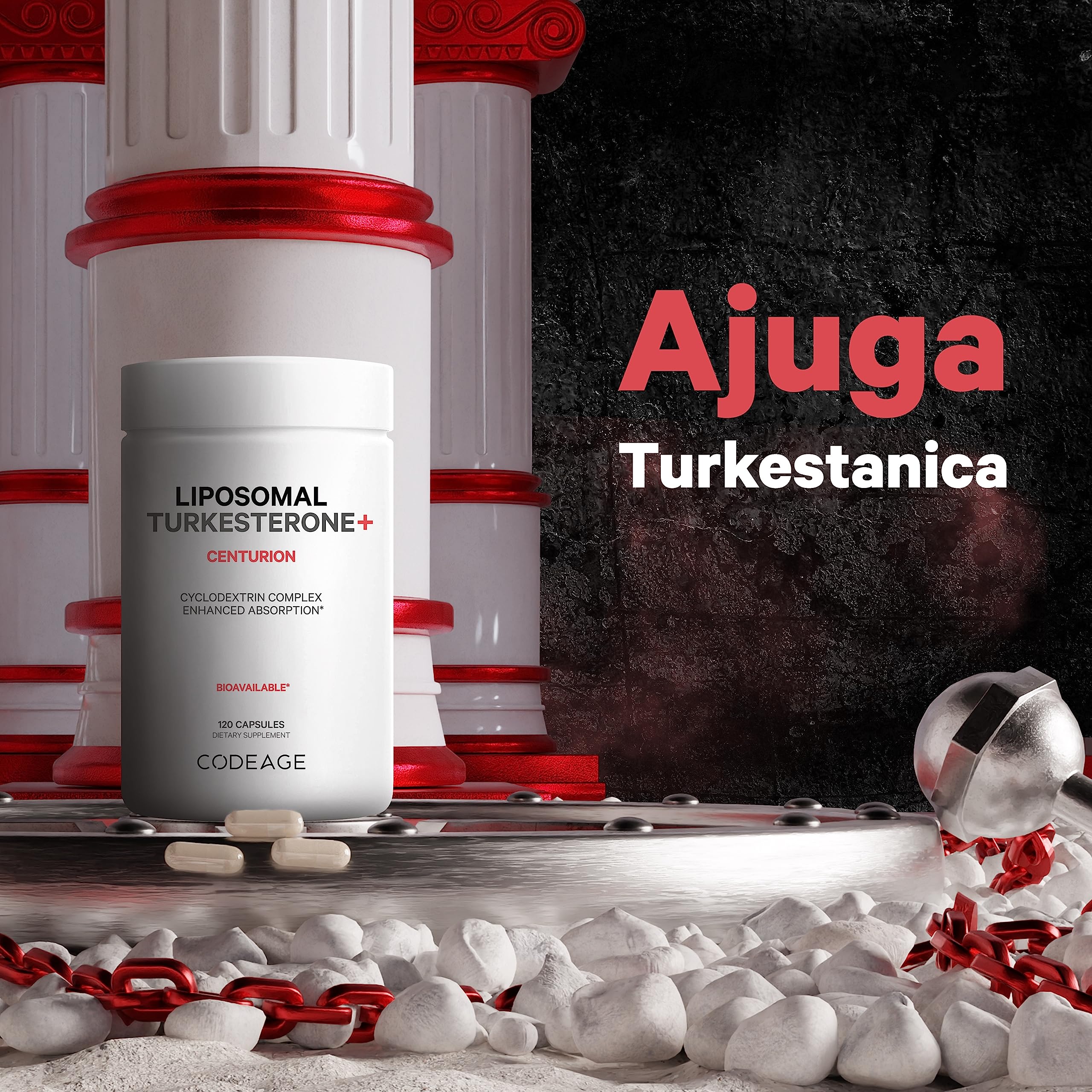 Foto 4 pulgar | Suplemento Codeage Turkesterone 120 Cápsulas, Suministro Para 4 Meses - Venta Internacional.