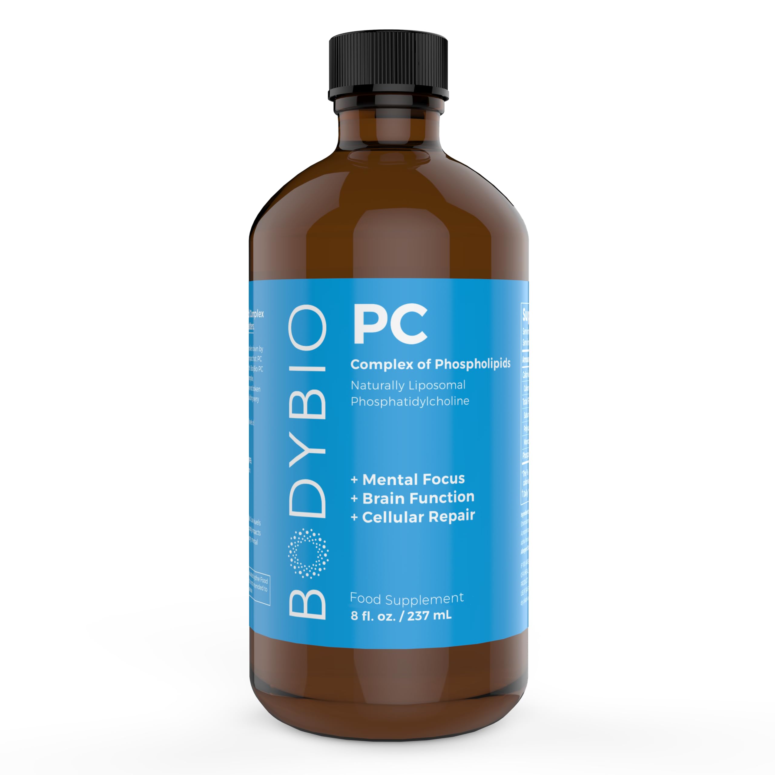 Foto 2 pulgar | Suplemento Bodybio Brain Pure Fosfolípidos Complex 240 Ml - Venta Internacional.