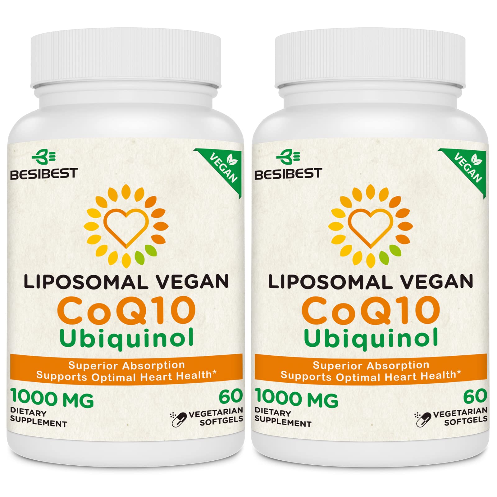 Foto 2 pulgar | Suplemento Besibest Liposomal Coq10 Ubiquinol 1000 Mg 120 Cápsulas Blandas - Venta Internacional.
