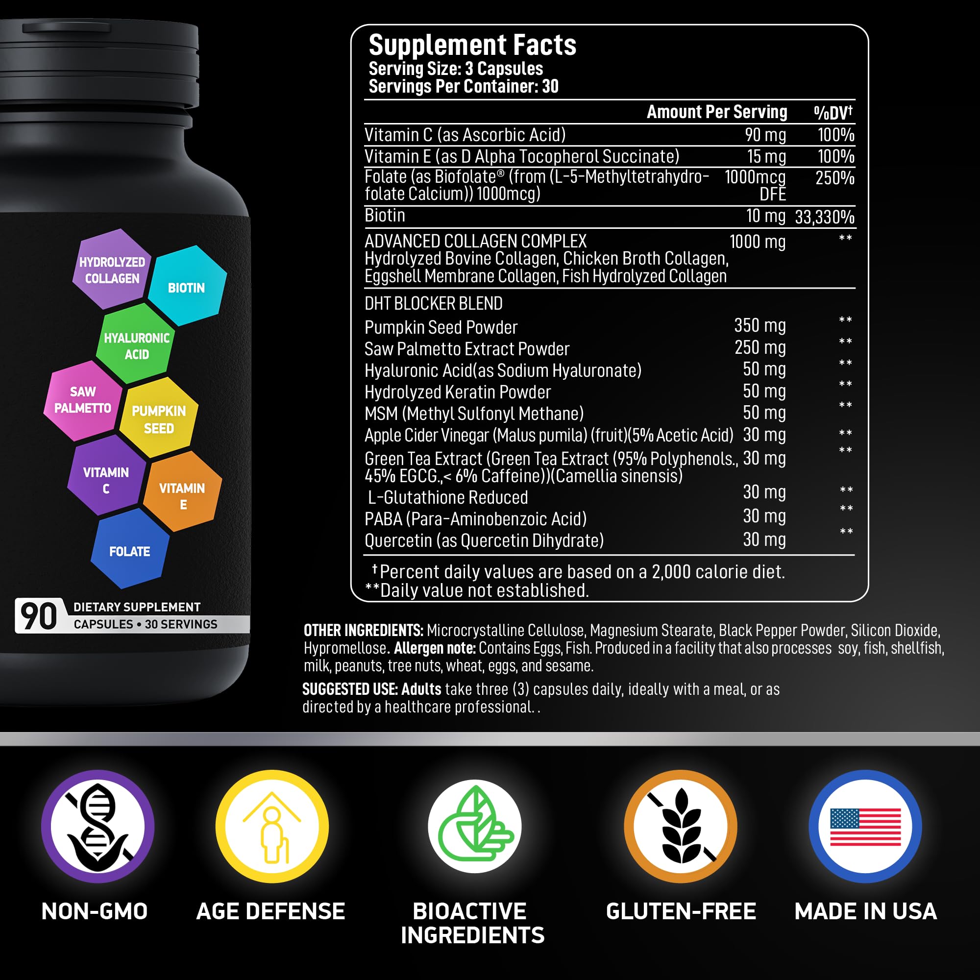Foto 5 | Suplemento De Colágeno Bioactive Labs Age Defense De 2000 Mg - Venta Internacional.