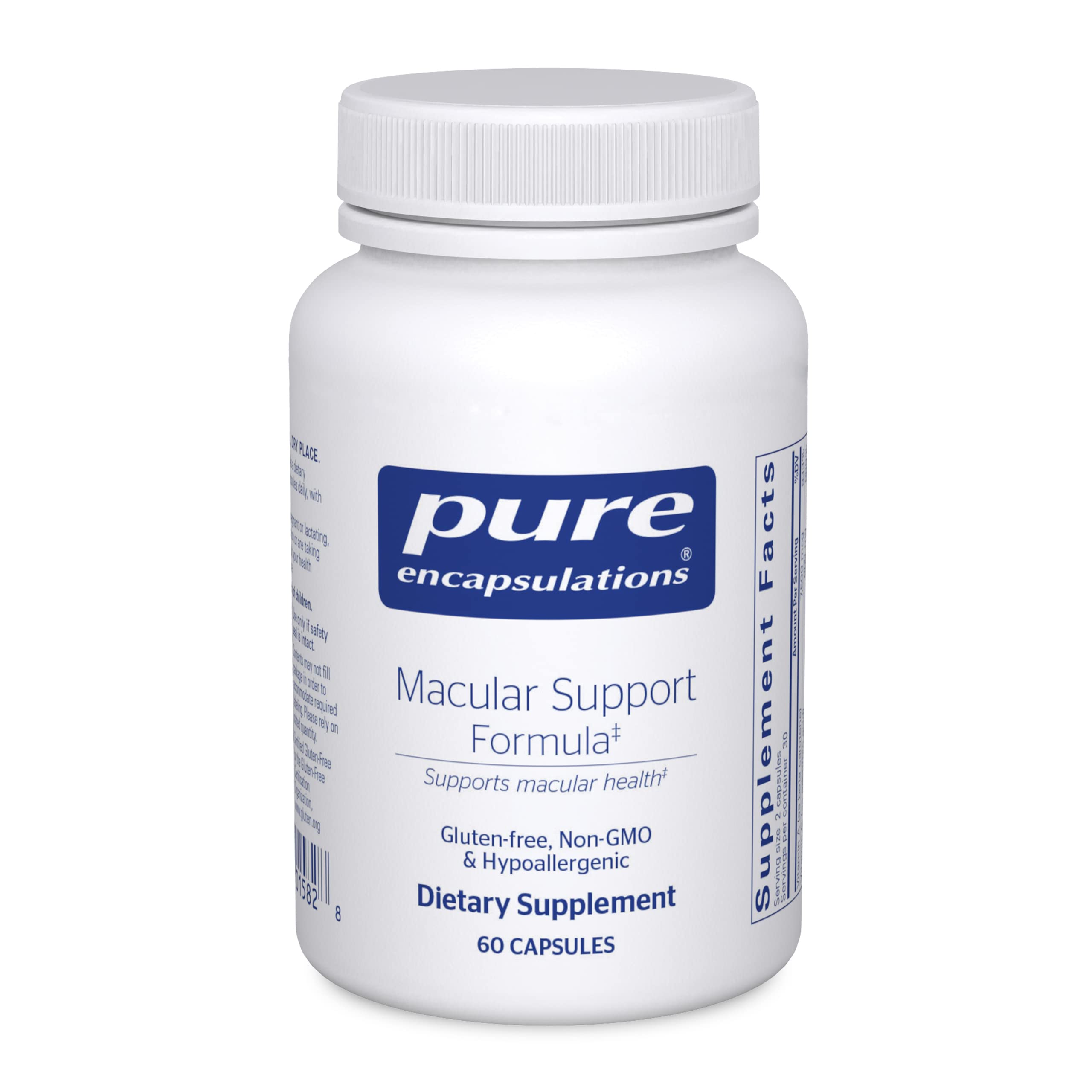 Foto 2 pulgar | Fórmula De Apoyo Macular Supplement Pure Encapsulations, 60 Cápsulas - Venta Internacional.