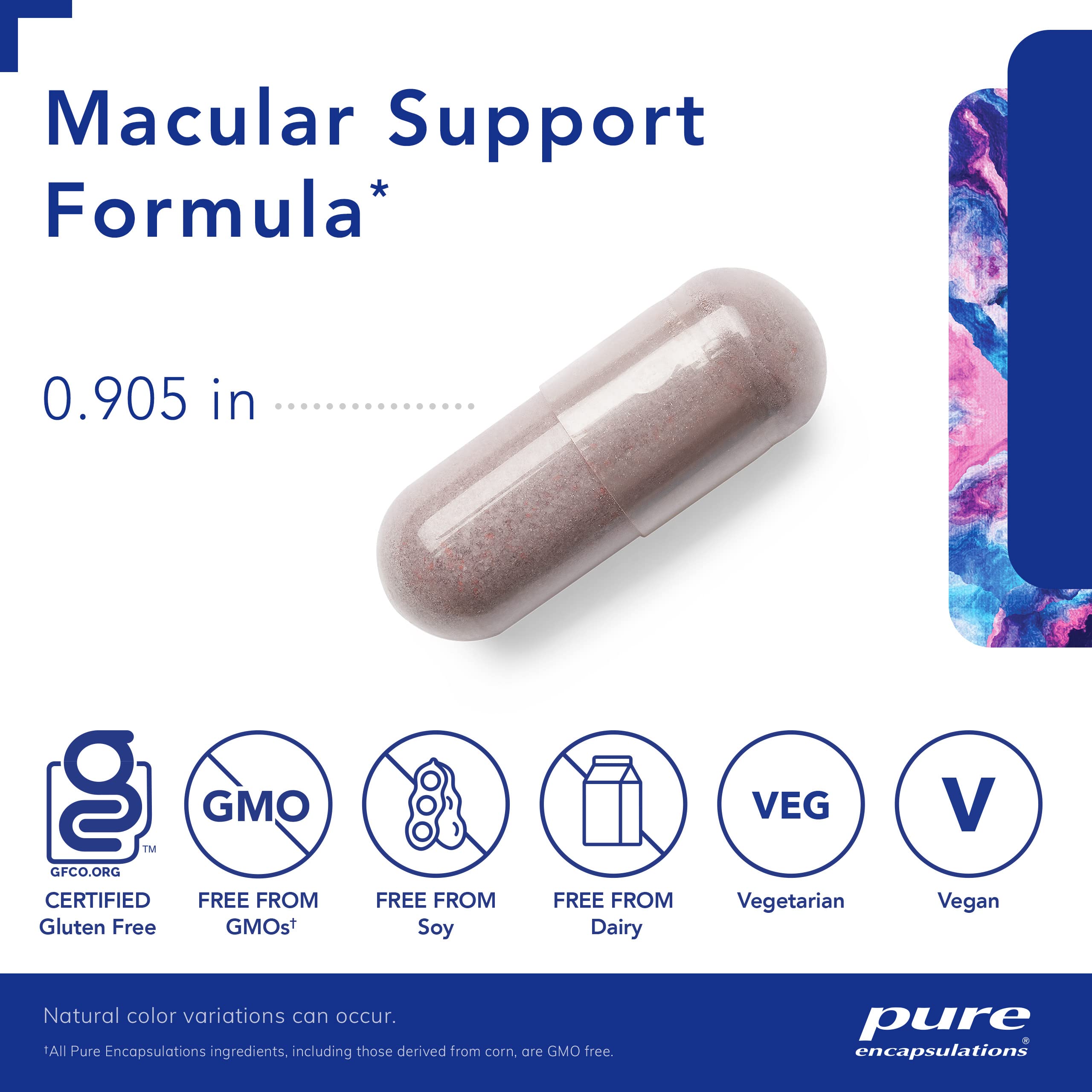Foto 4 pulgar | Fórmula De Apoyo Macular Supplement Pure Encapsulations, 60 Cápsulas - Venta Internacional.