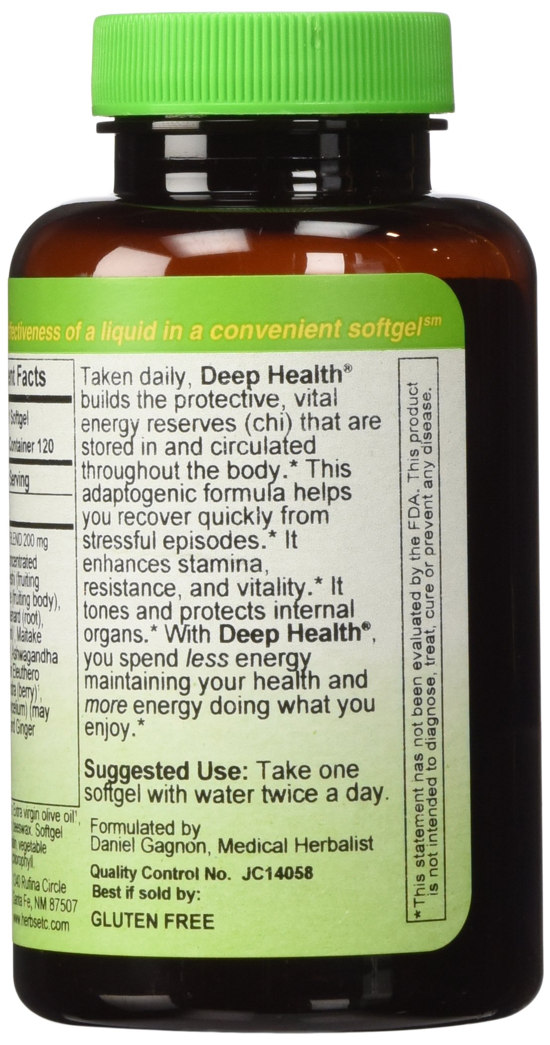 Foto 4 pulgar | Hierbas Suplementarias, Etc. Deep Health Con Hongos Reishi, 120 Cápsulas Blandas - Venta Internacional.