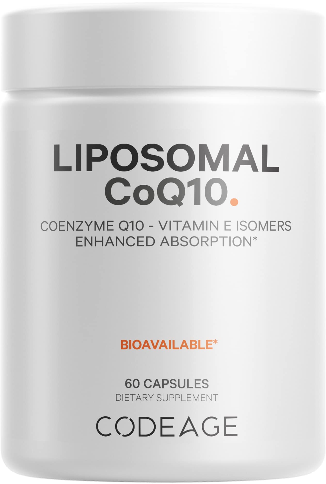 Foto 2 pulgar | Suplemento Codeage Liposomal Coq10 125 Mg Con Vitamina E 60 Cápsulas - Venta Internacional.