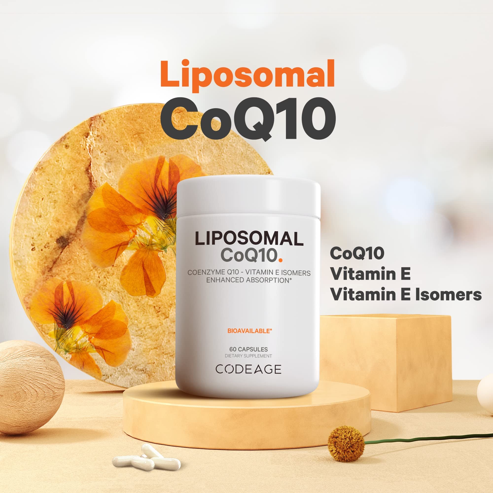 Foto 4 pulgar | Suplemento Codeage Liposomal Coq10 125 Mg Con Vitamina E 60 Cápsulas - Venta Internacional.
