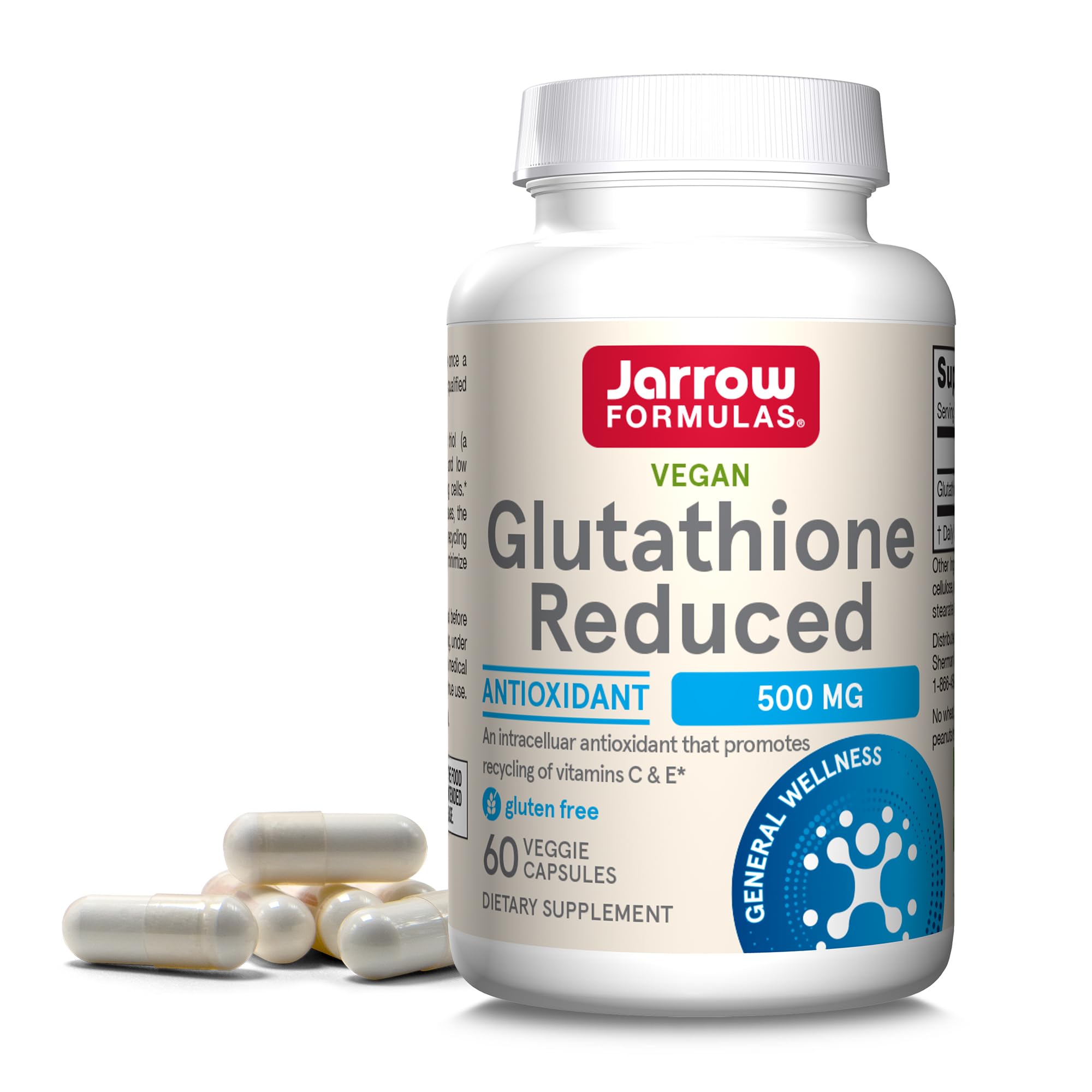Foto 2 pulgar | Suplemento Jarrow Formulas Con Contenido Reducido De Glutatión, 500 Mg, 60 Cápsulas - Venta Internacional.
