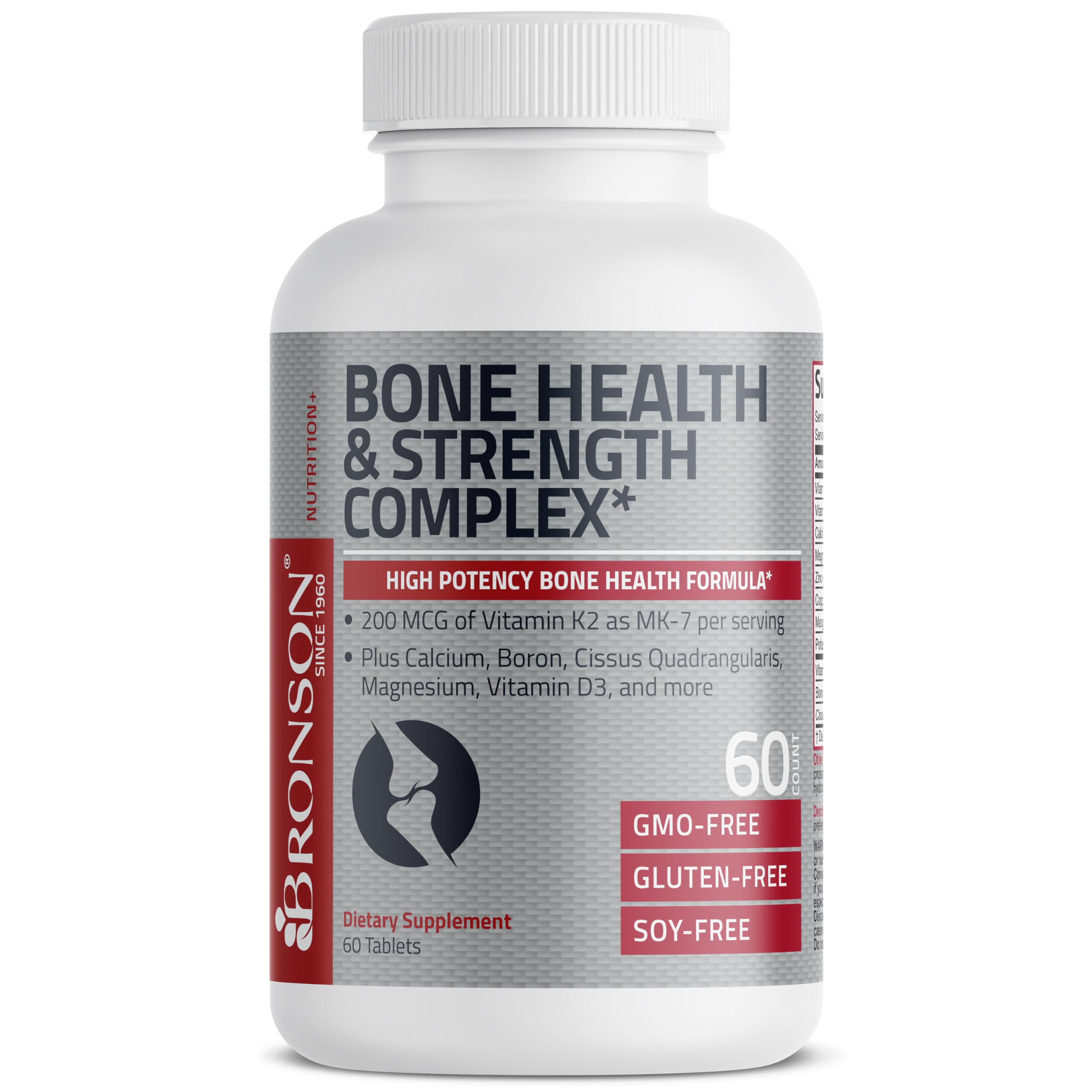 Foto 2 pulgar | Suplemento Bronson Bone Health & Strength Complex 60 Comprimidos - Venta Internacional.