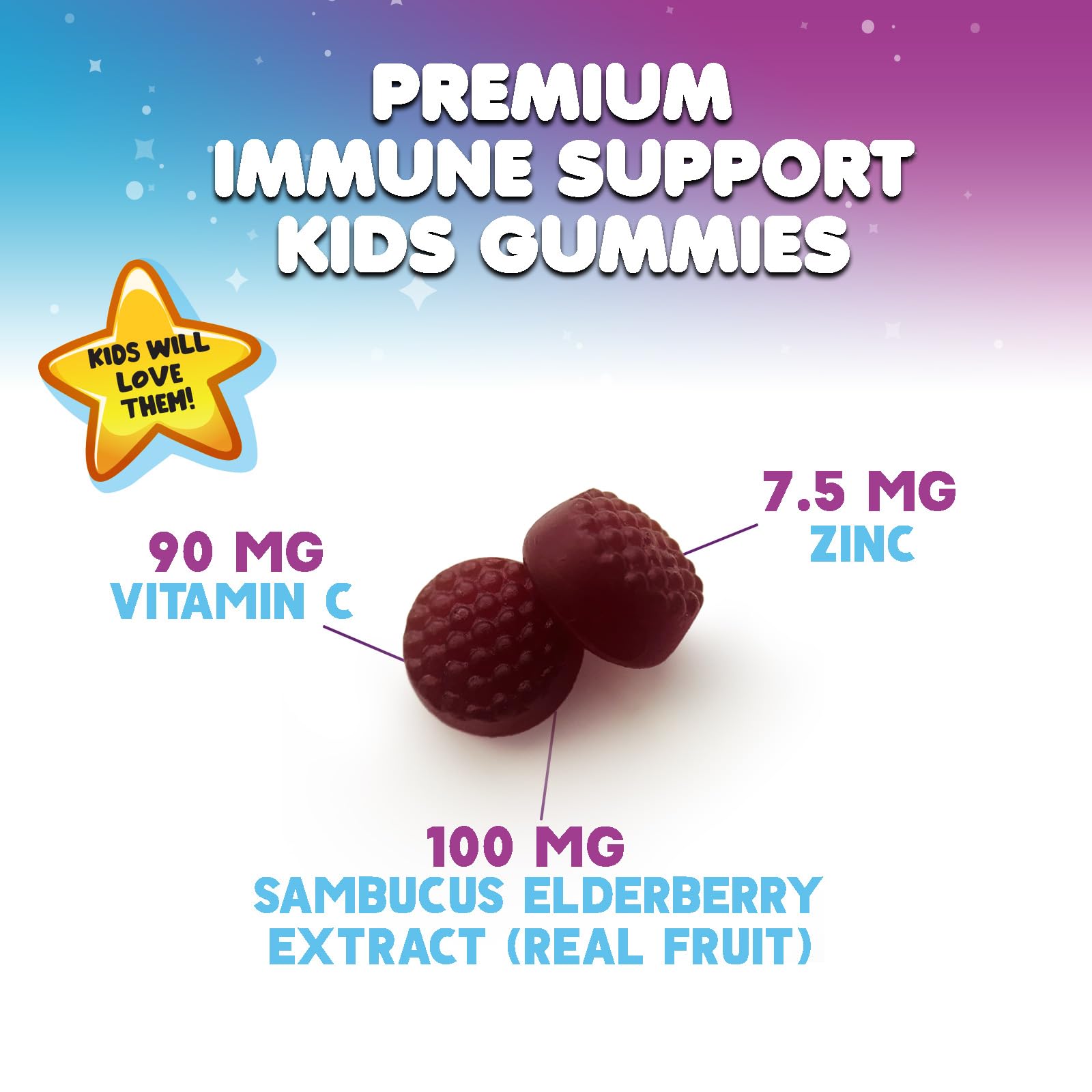 Foto 4 pulgar | Gomitas Nature's Nutrition Saúco con Vitamina C y Zinc 120 Gomitas - Venta Internacional