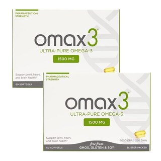 Foto 1 | Píldoras de Aceite de Pescado Omax3 Natural Omega 3 1500 mg Epa Dha 60 Días - Venta Internacional