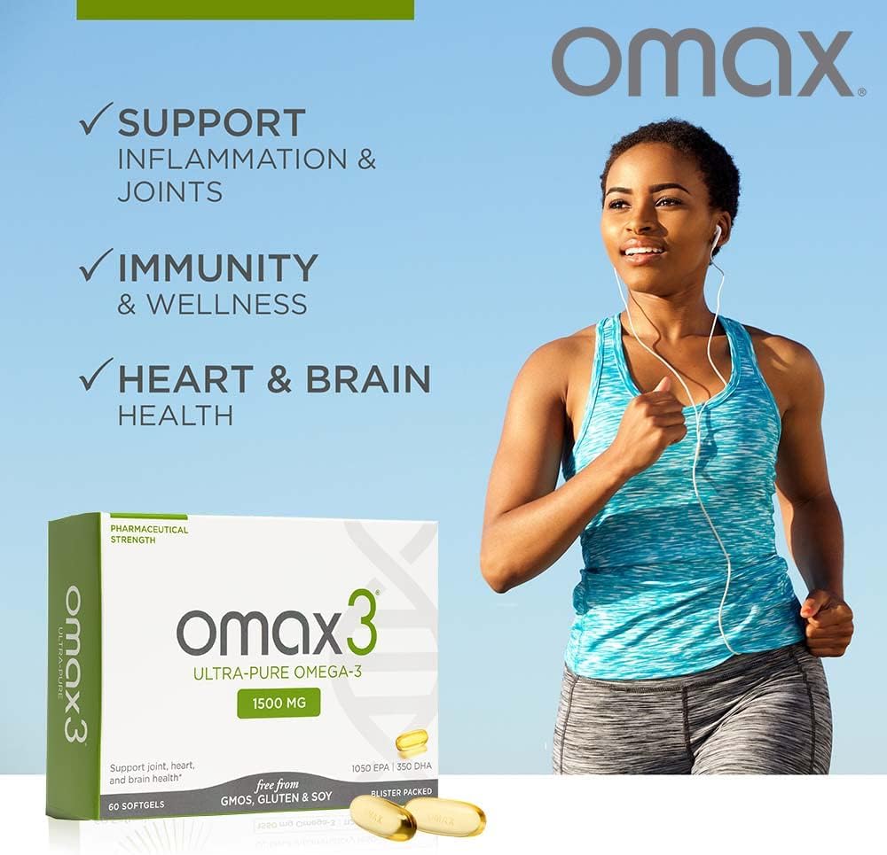 Foto 4 pulgar | Píldoras de Aceite de Pescado Omax3 Natural Omega 3 1500 mg Epa Dha 60 Días - Venta Internacional