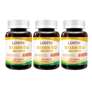 Foto 1 | Suplemento Lovita De Vitamina B12, 1000 Mcg, Liberación Prolongada, 60 Tabletas - Venta Internacional.