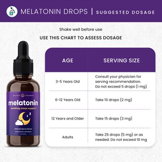 Foto 5 | Gotas Líquidas NutraChamps de Melatonina 2 Piezas de 60 ml-Venta Internacional