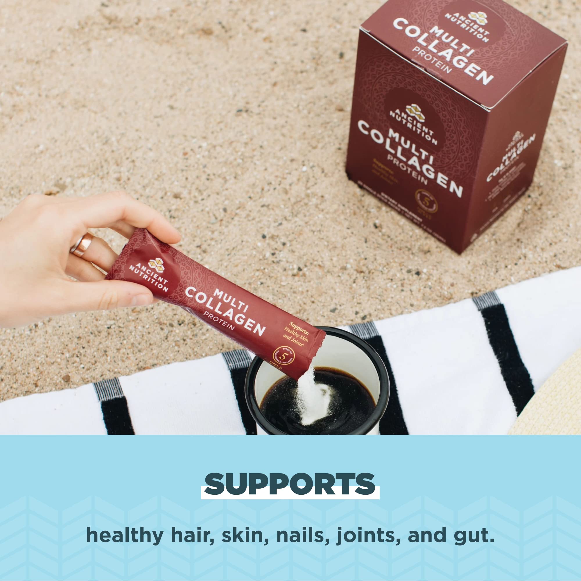Foto 6 pulgar | Colágeno en Polvo Protein Ancient Nutrition Paquete de 40 - Venta Internacional