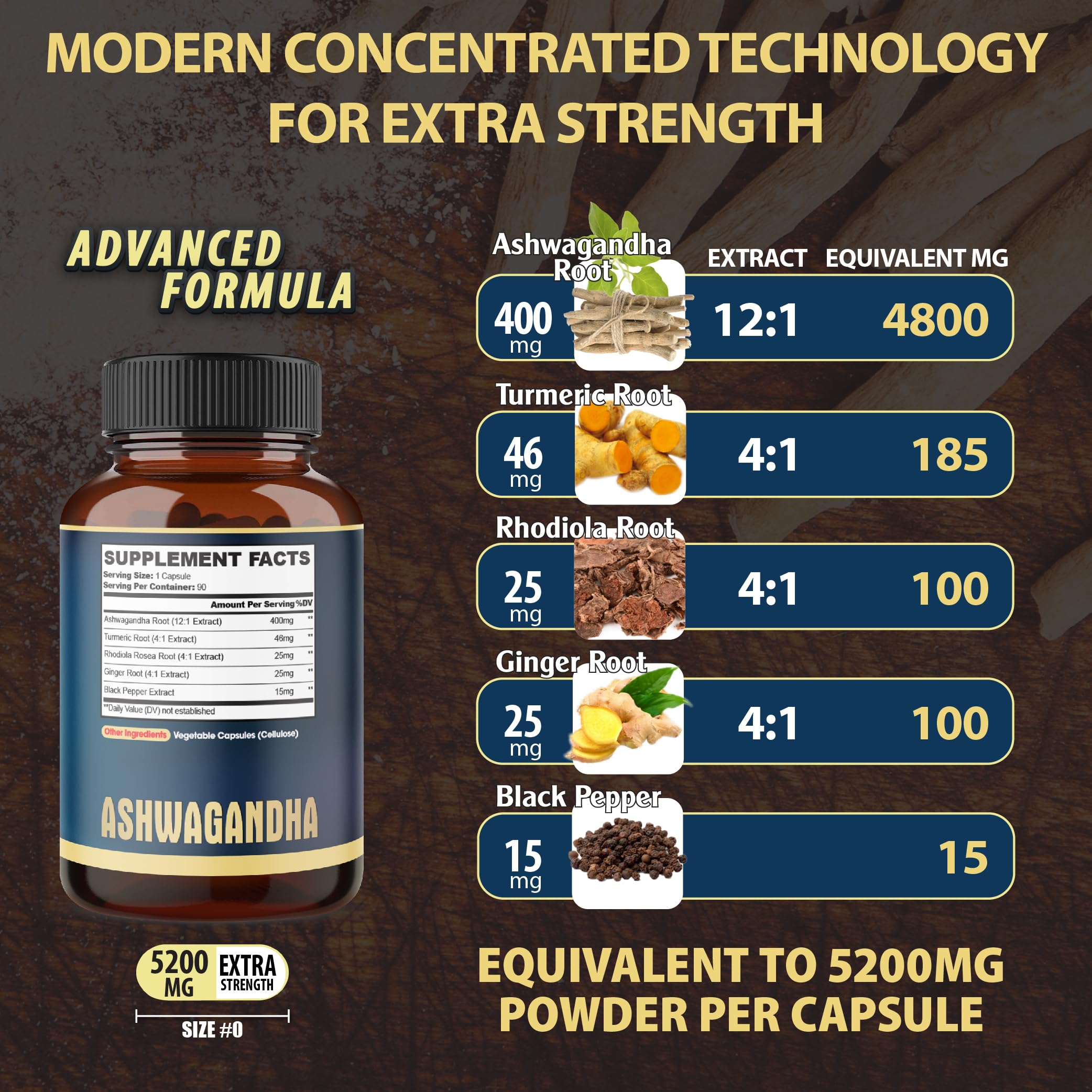 Foto 3 pulgar | Suplemento De Extracto De Ashwagandha Agobi 90 Cápsulas - Venta Internacional