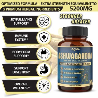 Foto 3 | Suplemento De Extracto De Ashwagandha Agobi 90 Cápsulas - Venta Internacional