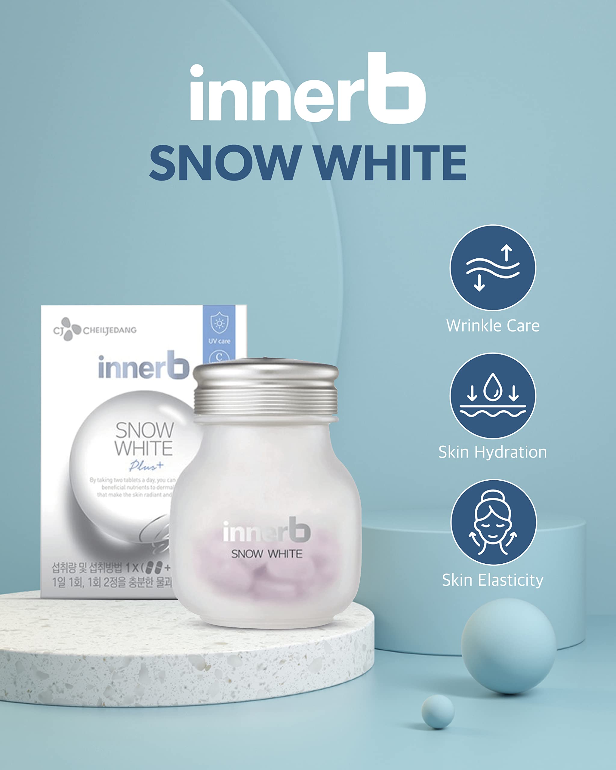 Foto 3 pulgar | Suplemento Cj Wellcare Innerb Snow White de 56 Tabletas-Venta Internacional