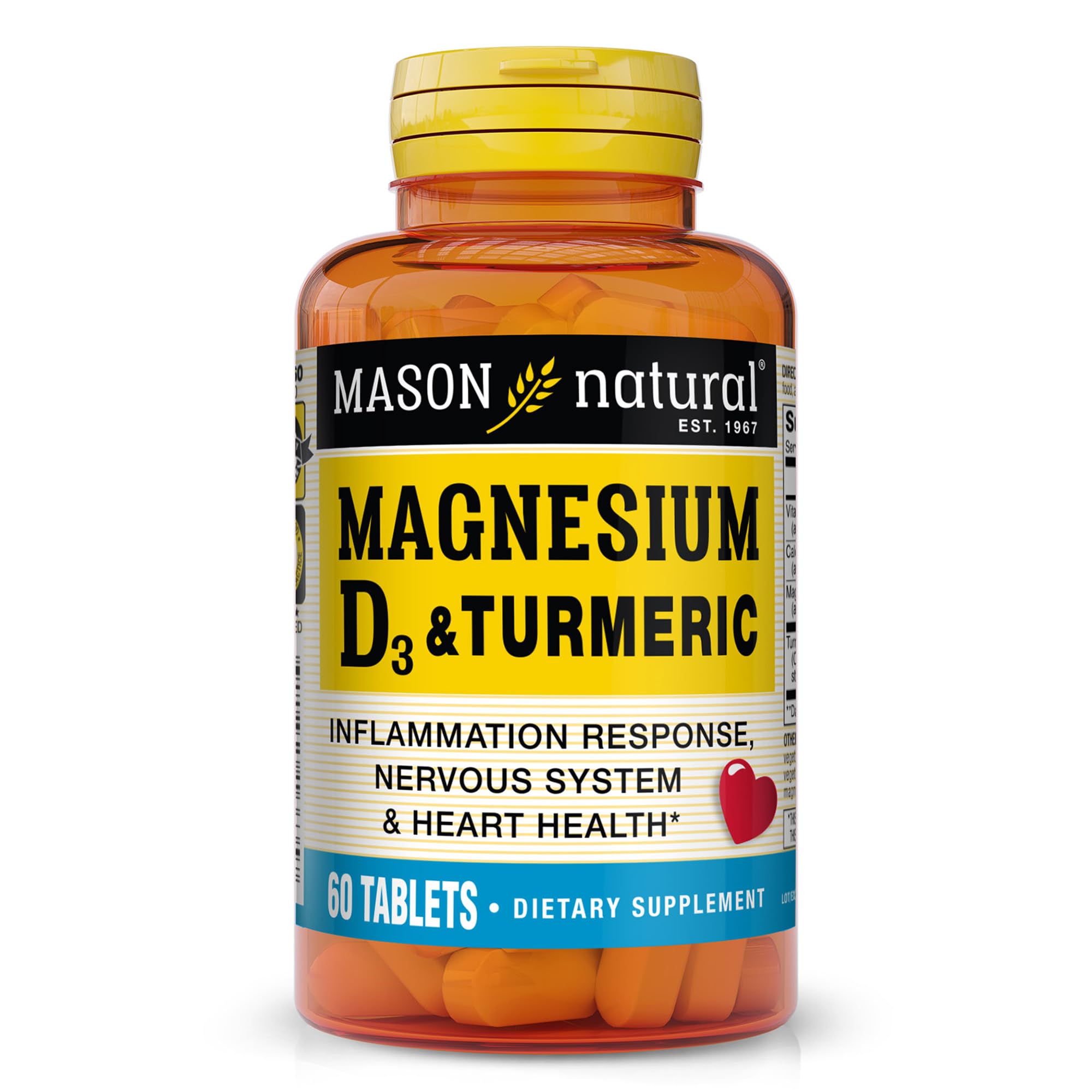Foto 2 pulgar | Suplemento Mason Natural Magnesio y Vitamina D3 - Venta Internacional