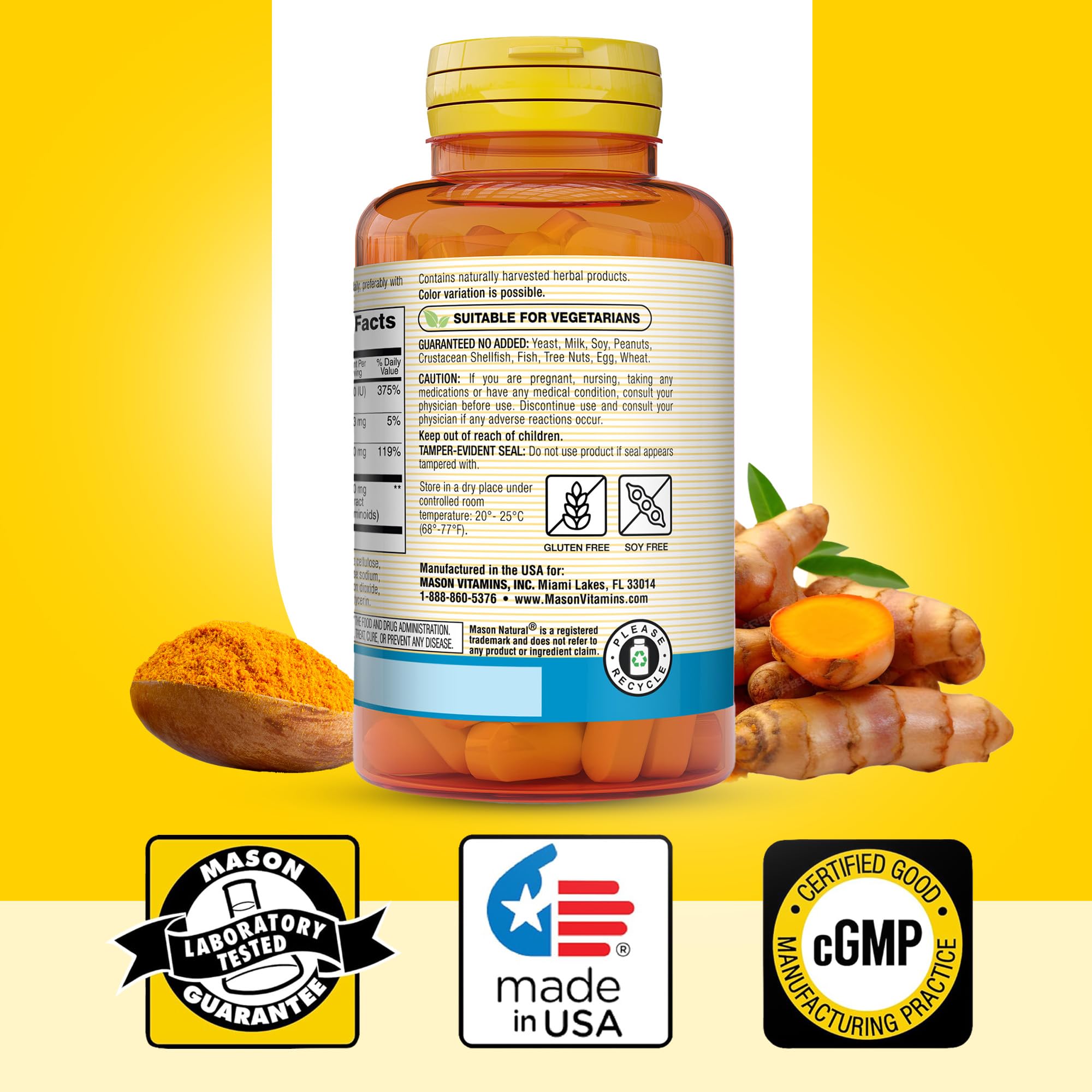 Foto 7 pulgar | Suplemento Mason Natural Magnesio y Vitamina D3 - Venta Internacional
