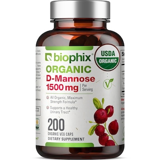 Foto 1 | Suplemento Biophix De D-manosa, 1500 Mg, 200 Cápsulas Vegetarianas, Orgánico - Venta Internacional.