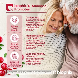 Foto 2 | Suplemento Biophix De D-manosa, 1500 Mg, 200 Cápsulas Vegetarianas, Orgánico - Venta Internacional.