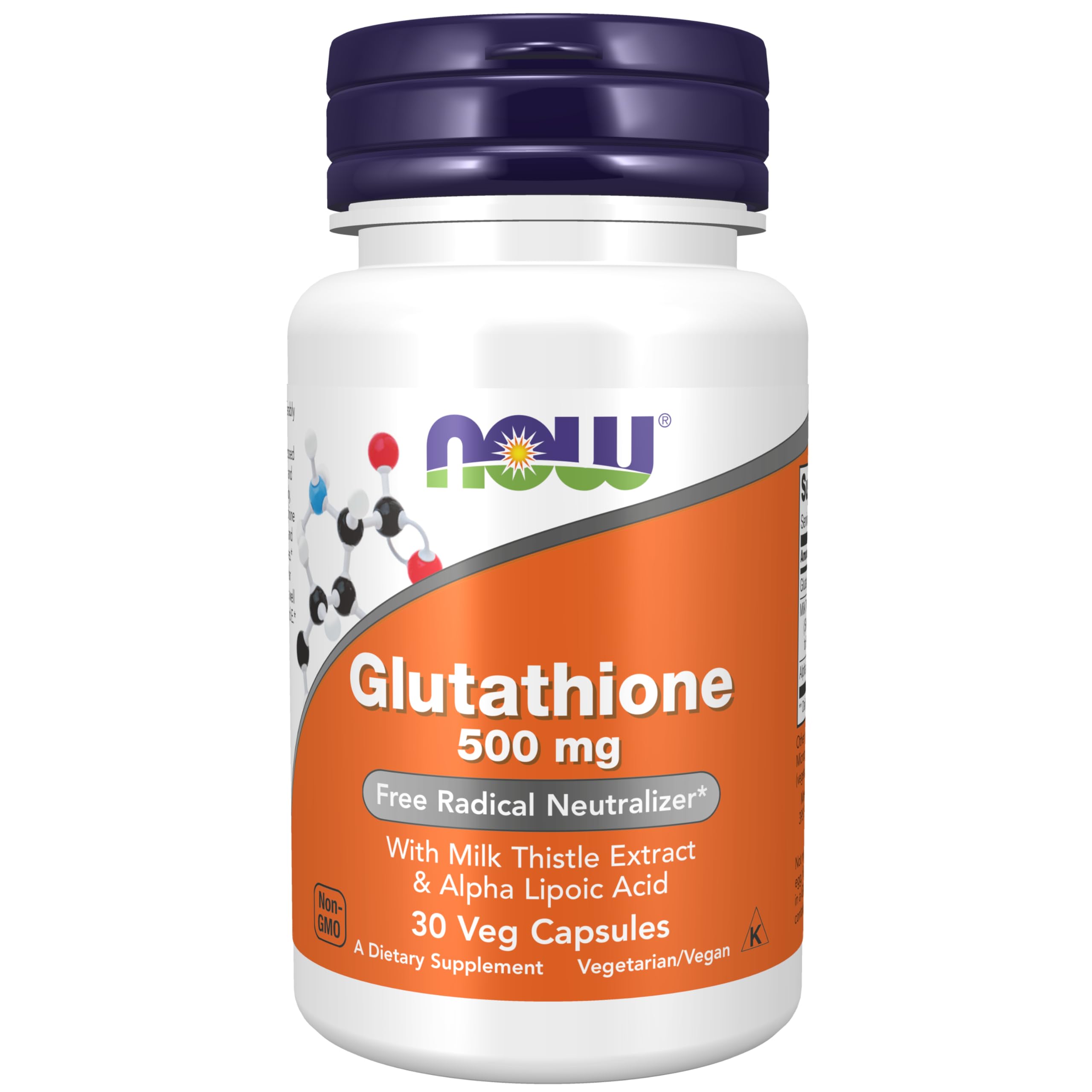 Foto 2 pulgar | Suplemento Now Glutatión 500 mg con Cardo Mariano y Ala 30 Cápsulas - Venta Internacional