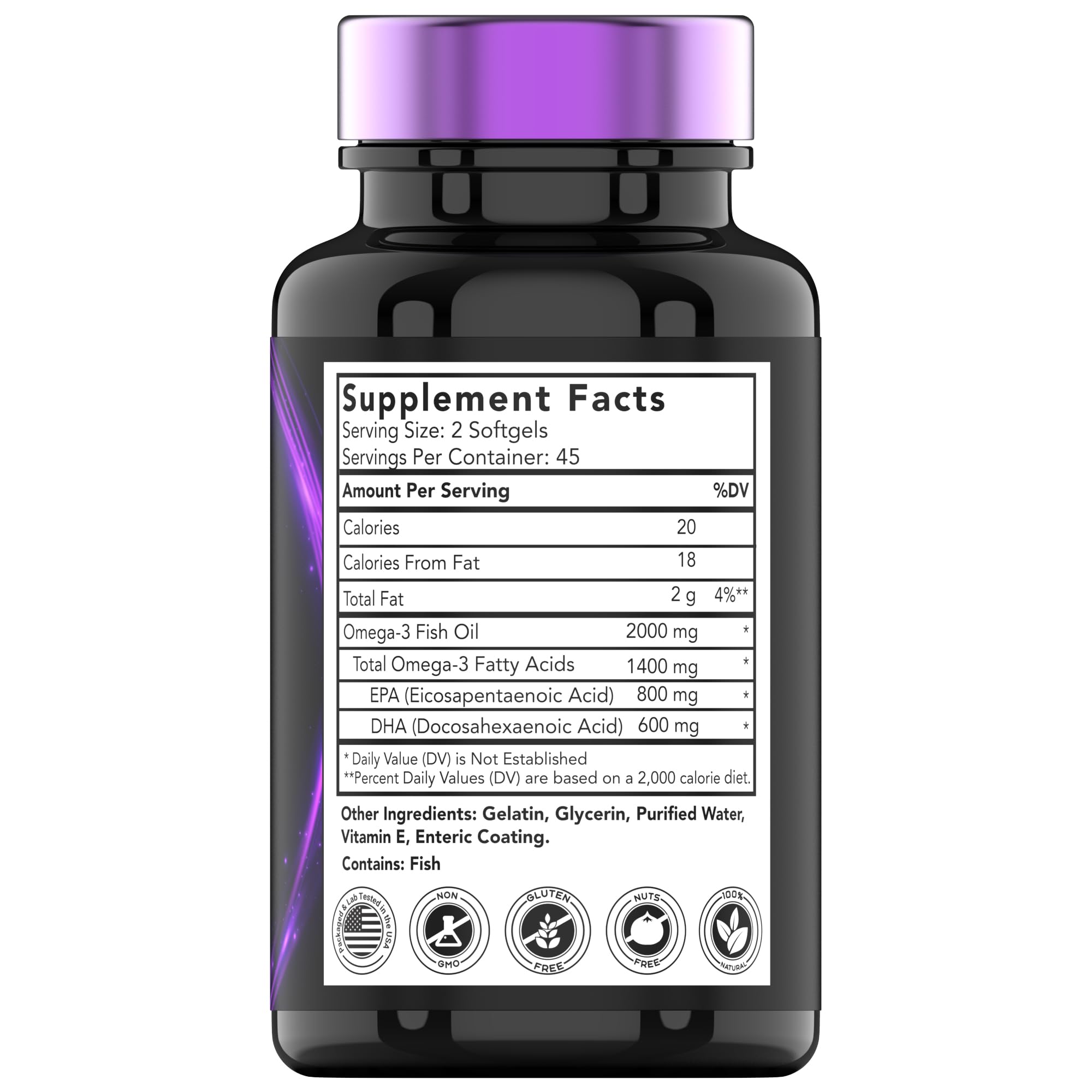 Foto 3 pulgar | Suplemento Vitamínico de Aceite de Pescado Omega 3 2000 mg - Venta Internacional