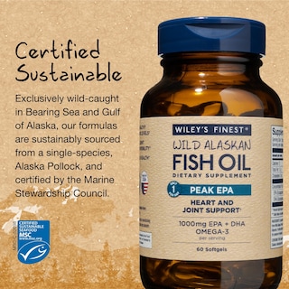 Foto 4 | Suplemento Wiley's Finest Wild Fish Oil Peak Epa 60 Tabletas- Venta Internacional.