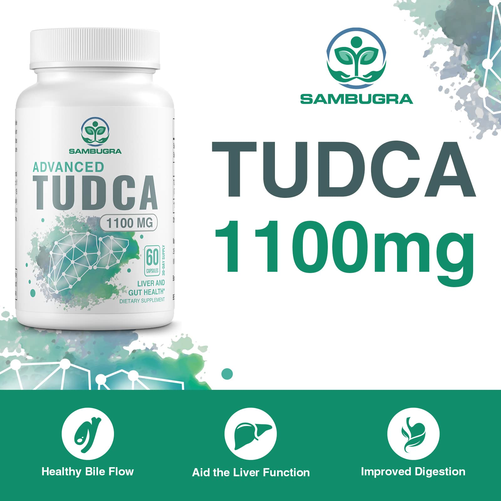 Foto 4 pulgar | Suplementos Sambugra Tudca Ultra Strength 1100 Mg - Venta Internacional