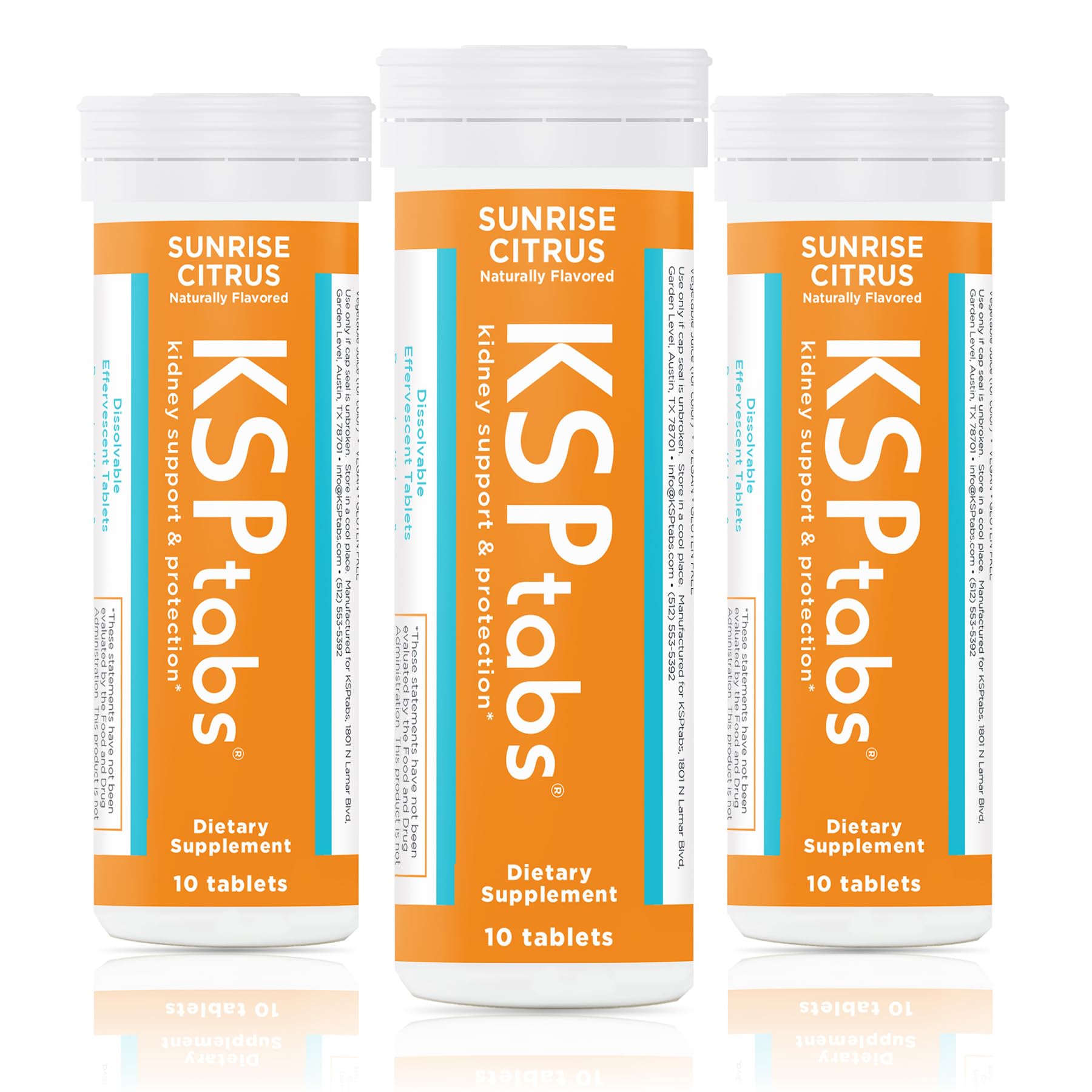 Suplemento Ksptabs Sunrise Citrus Hydration, Paquete De 3 - Venta Internacional.