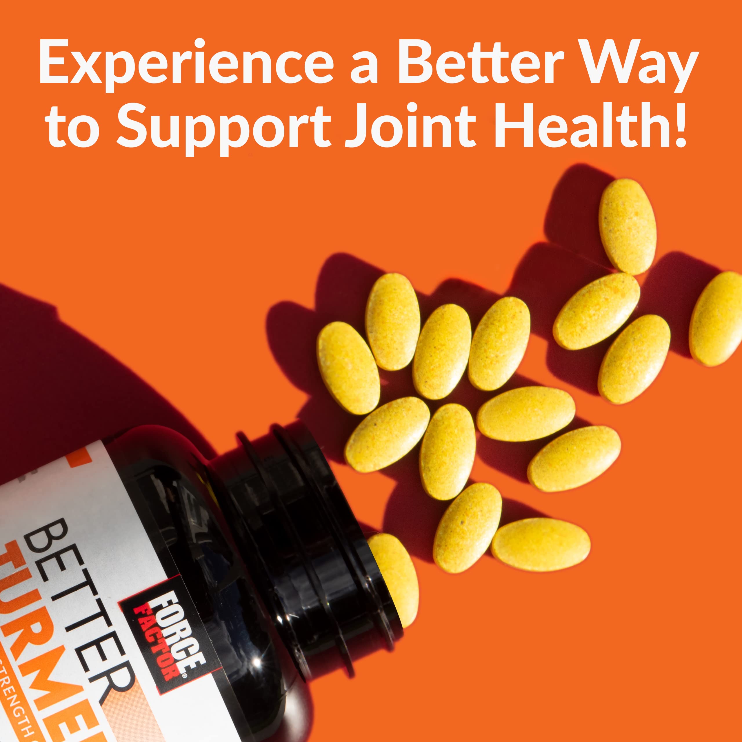 Foto 8 pulgar | Suplemento Force Factor Better Turmeric Joint Support 120 Comprimidos - Venta Internacional.