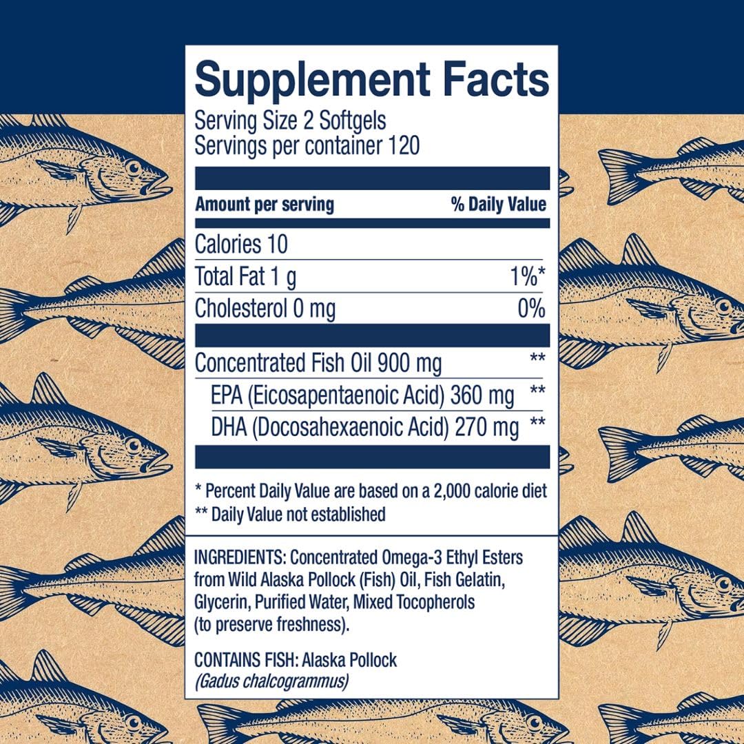 Foto 2 | Suplemento Aceite de Pescado Wiley's Finest Wild Alaskan 240 Cápsulas Blandas - Venta Internacional