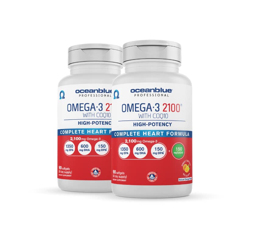 Foto 2 pulgar | Suplemento Oceanblue Omega-3 2100 Con Coq10 90 Ct X2 - Venta Internacional.
