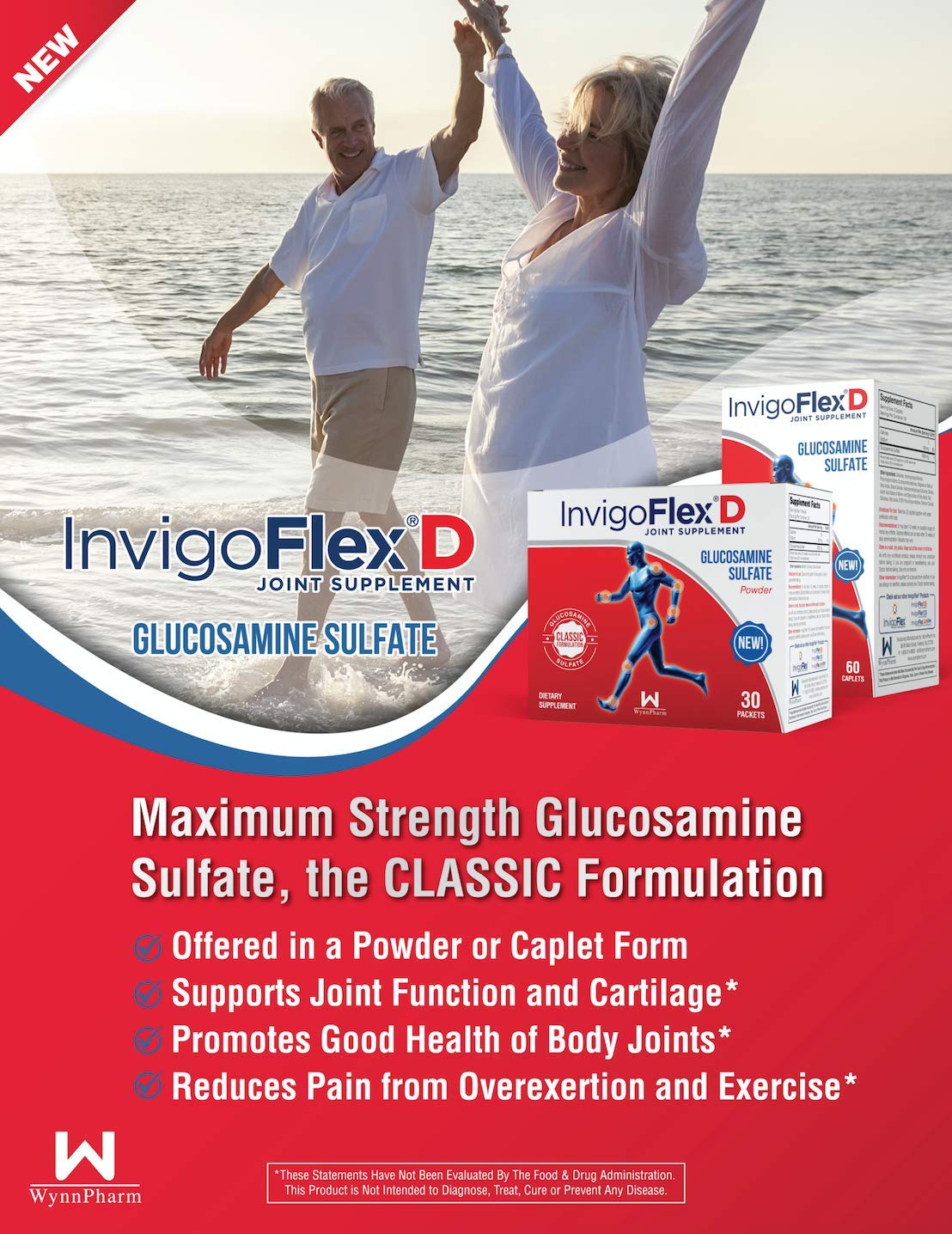 Foto 4 pulgar | Suplemento Articular Invigoflex D Con 1500 Mg De Sulfato De Glucosamina - Venta Internacional.