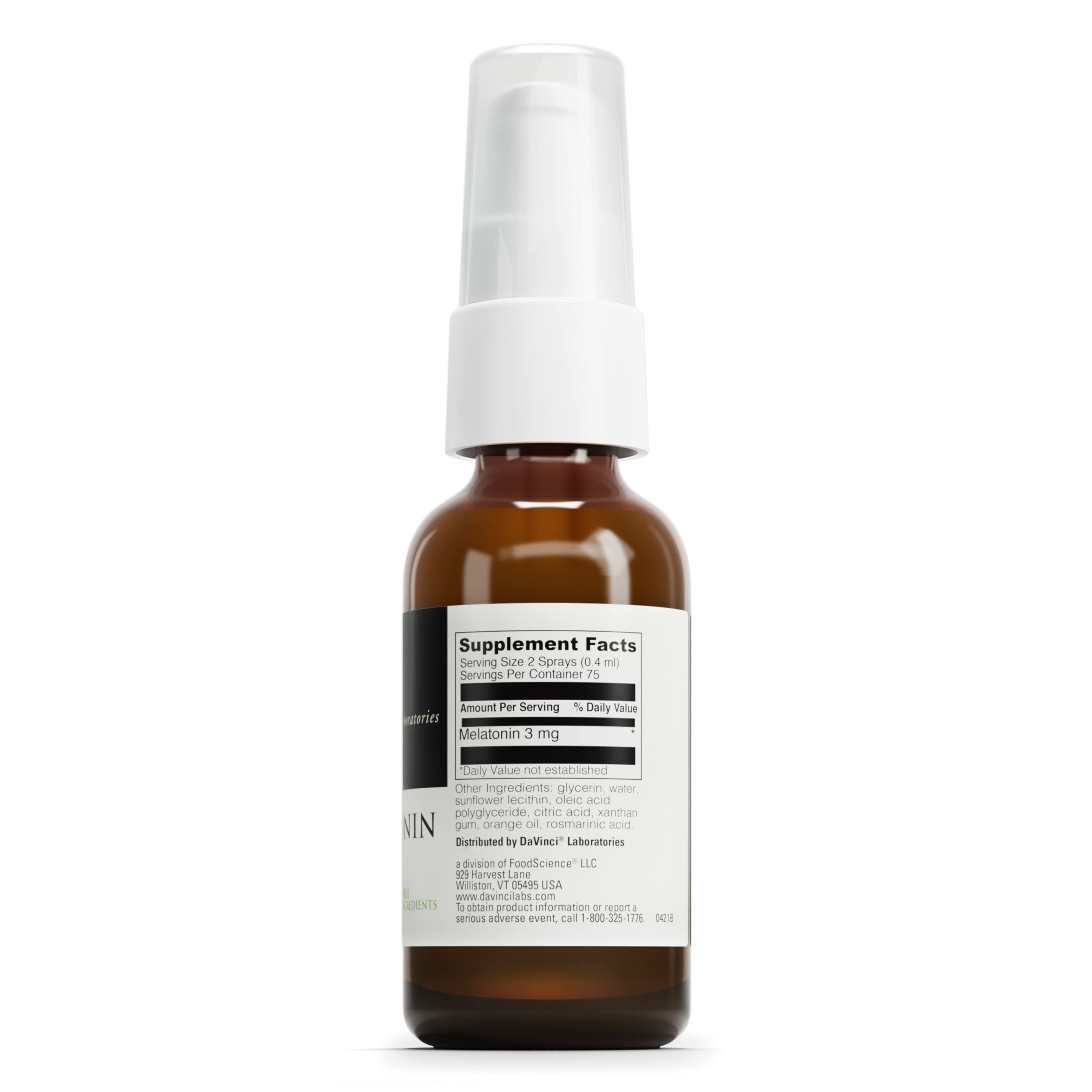 Foto 3 pulgar | Suplemento en Aerosol Melatonina Liposomal Davinci Labs 30 Ml 3 Mg - Venta Internacional