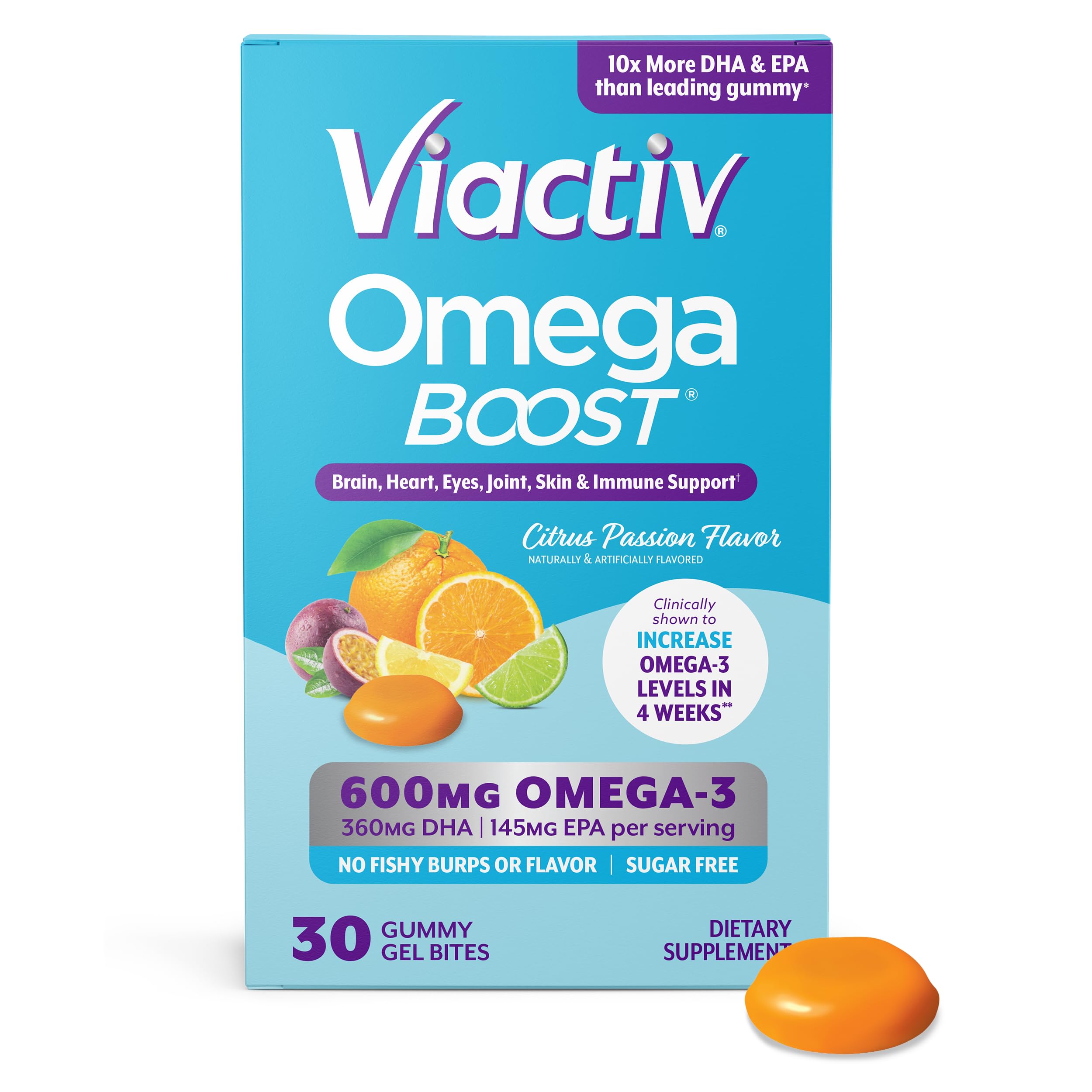 Foto 2 pulgar | Suplemento Viactiv Omega 3 30 Gomitas - Venta Internacional