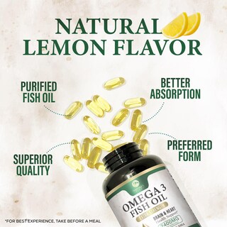Foto 6 | Suplemento de Aceite de Pescado Nature's Peak 2400 mg Omega-3 120 Cápsulas Blandas - Venta Internacional