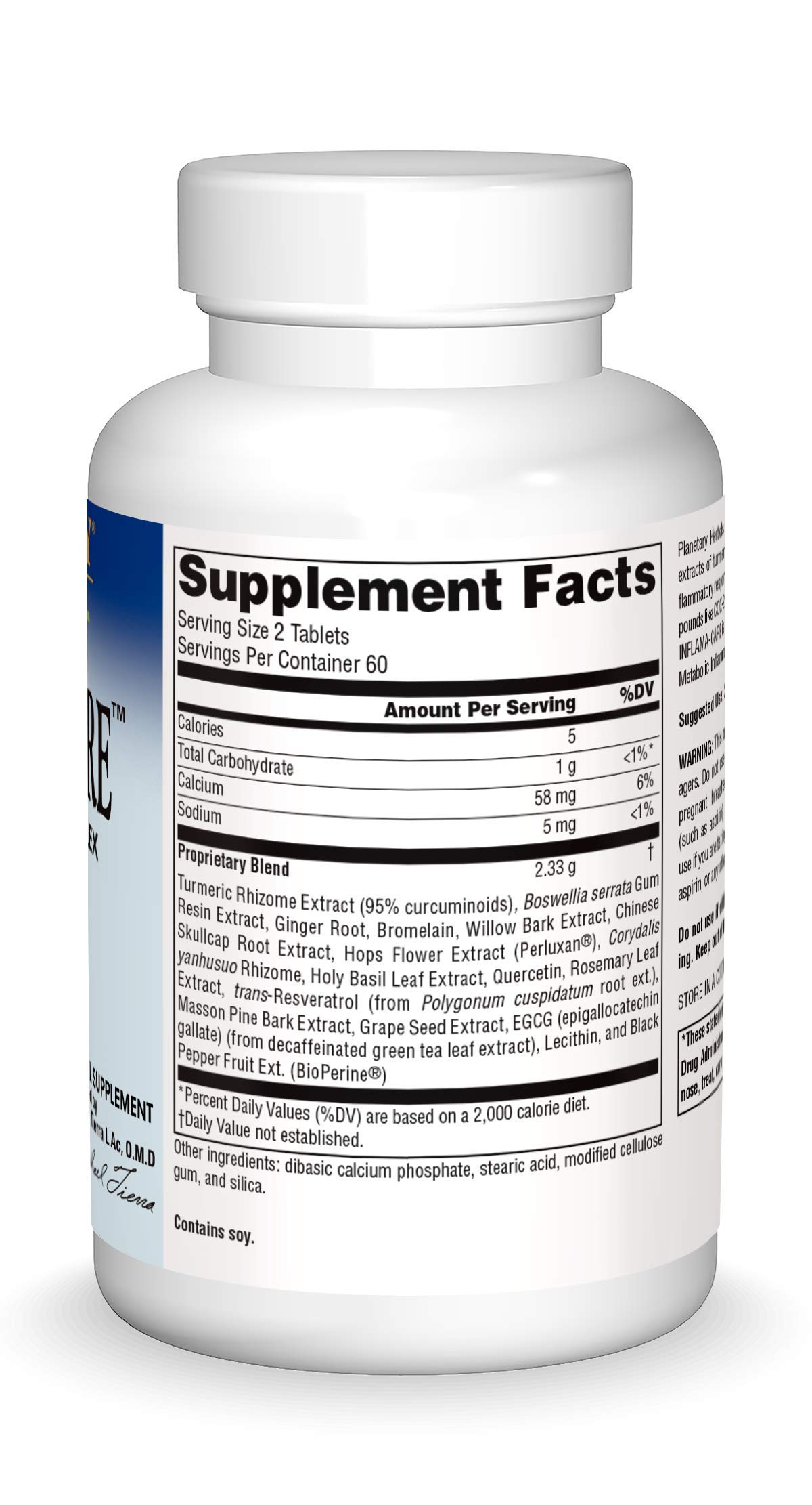 Foto 4 pulgar | Suplemento Alimenticio Planetary Herbals Inflama-care 1165mg 120 Tabletas - Venta Internacional