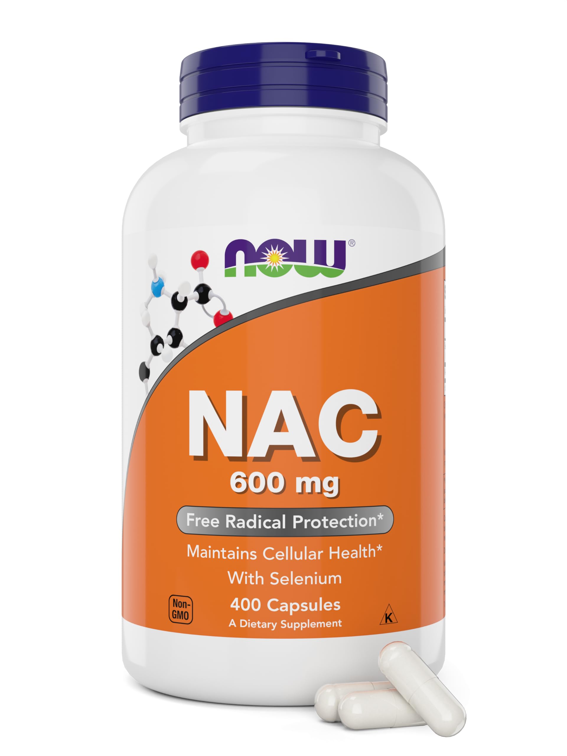 Foto 2 pulgar | Complementa Now Foods Nac 600 mg con 400 Cápsulas Vegetales de Selenio - Venta Internacional