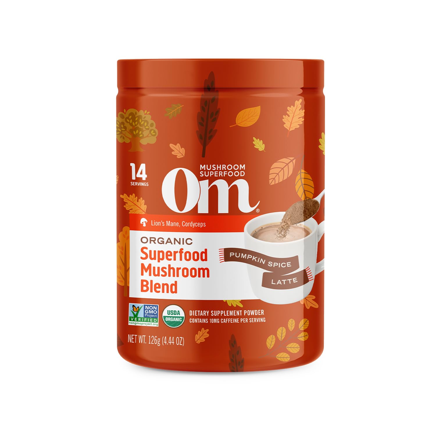 Foto 2 pulgar | Suplementos Om Mushroom Superfood Pumpkin Spice Latte 126g - Venta Internacional
