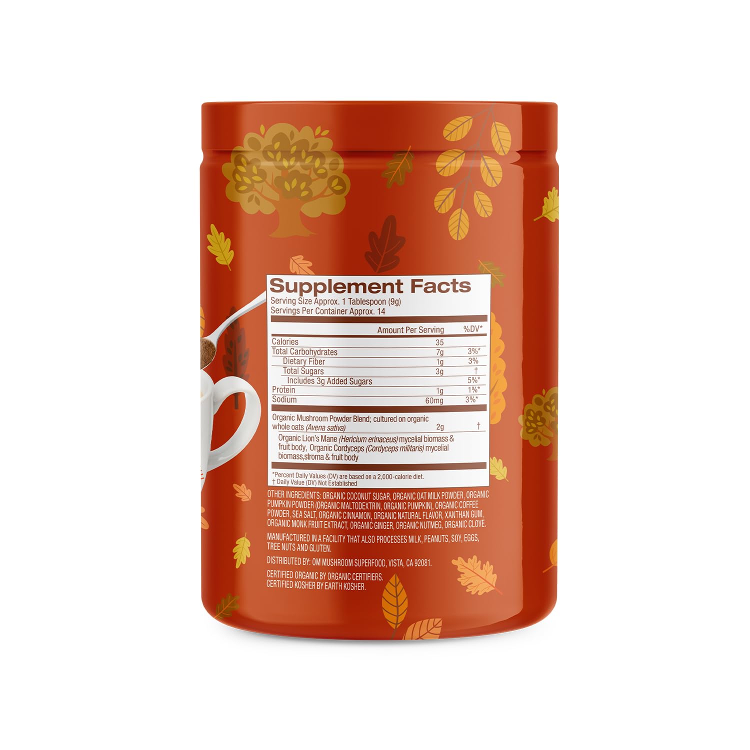 Foto 2 | Suplementos Om Mushroom Superfood Pumpkin Spice Latte 126g - Venta Internacional
