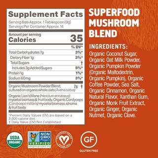 Foto 5 | Suplementos Om Mushroom Superfood Pumpkin Spice Latte 126g - Venta Internacional