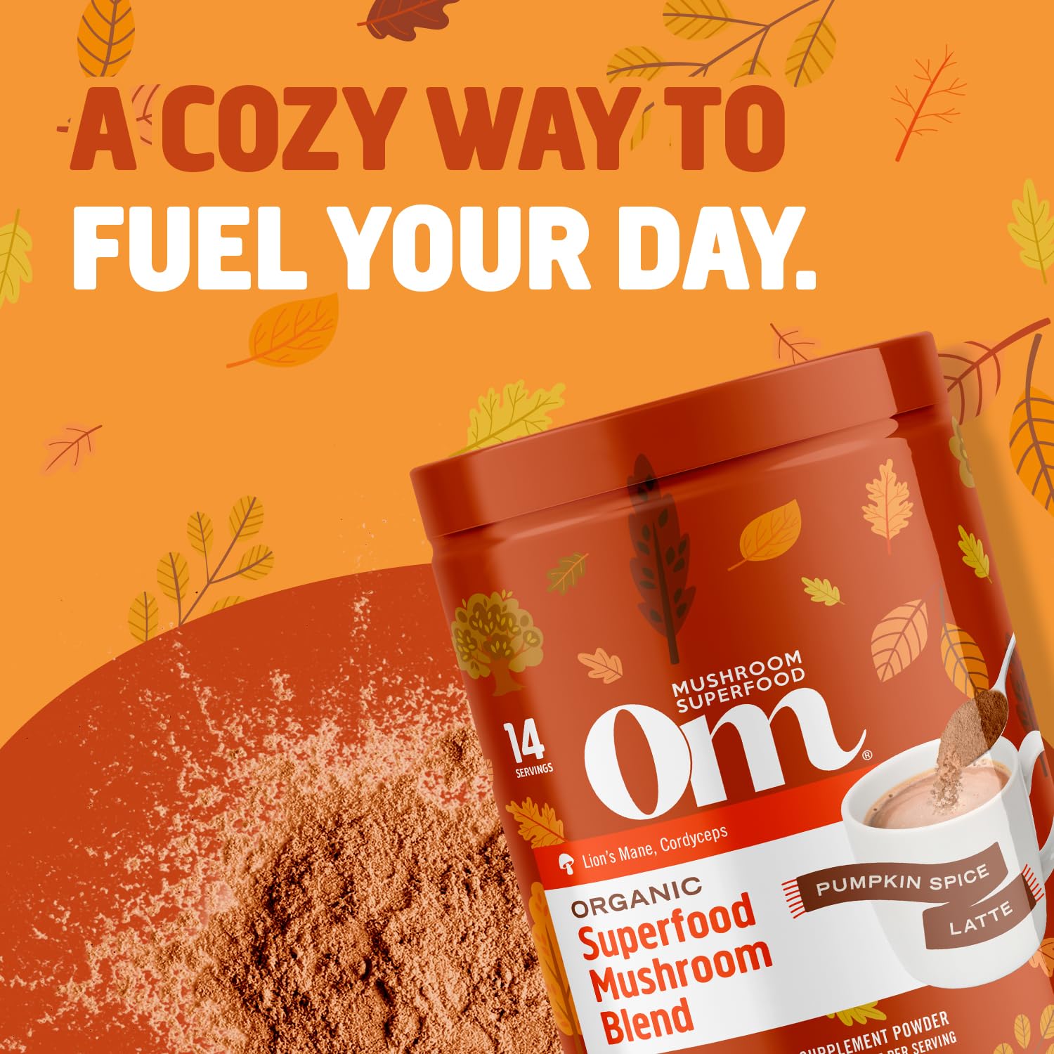 Foto 6 | Suplementos Om Mushroom Superfood Pumpkin Spice Latte 126g - Venta Internacional